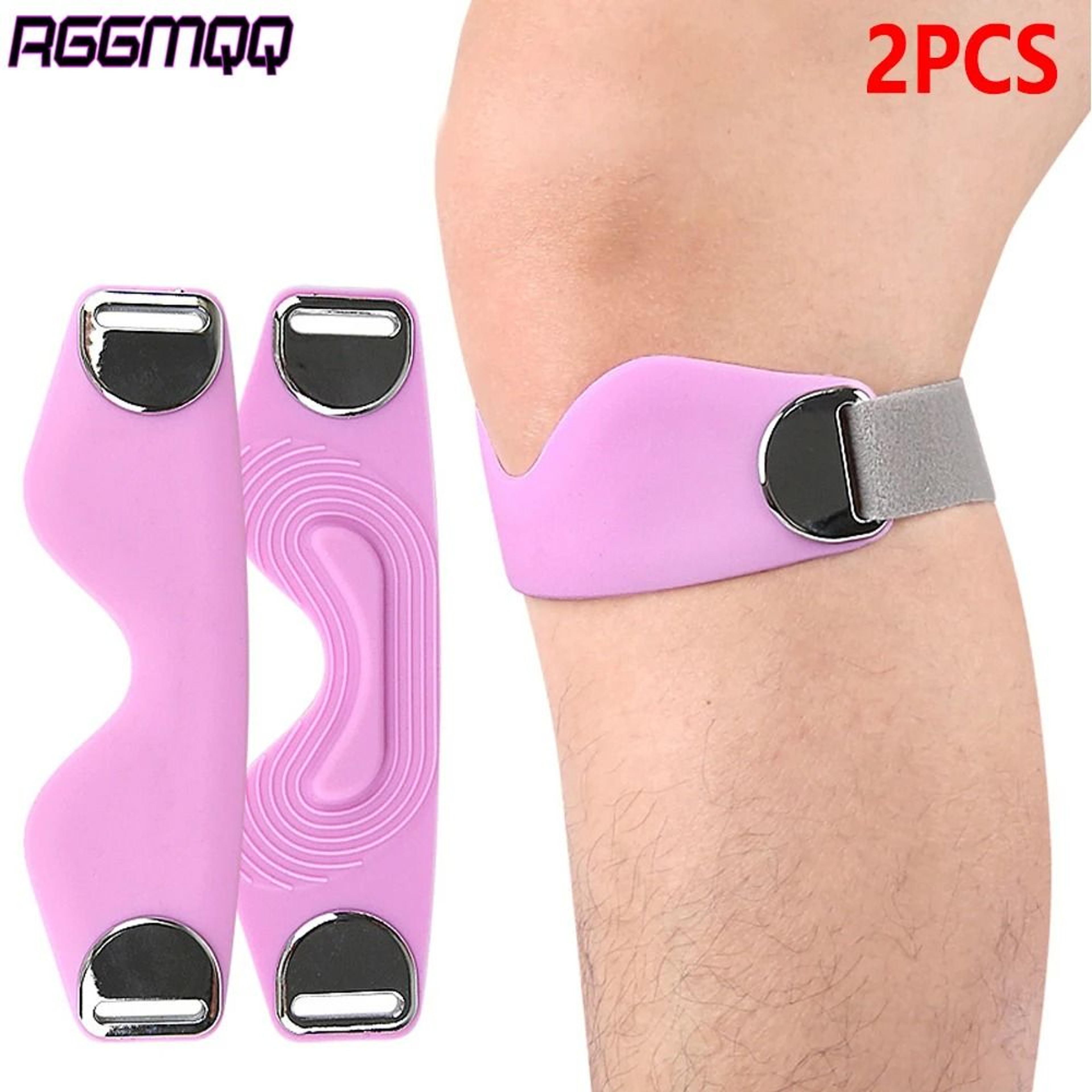 2 piece patellar tendon support straps with silicone non slip fit
