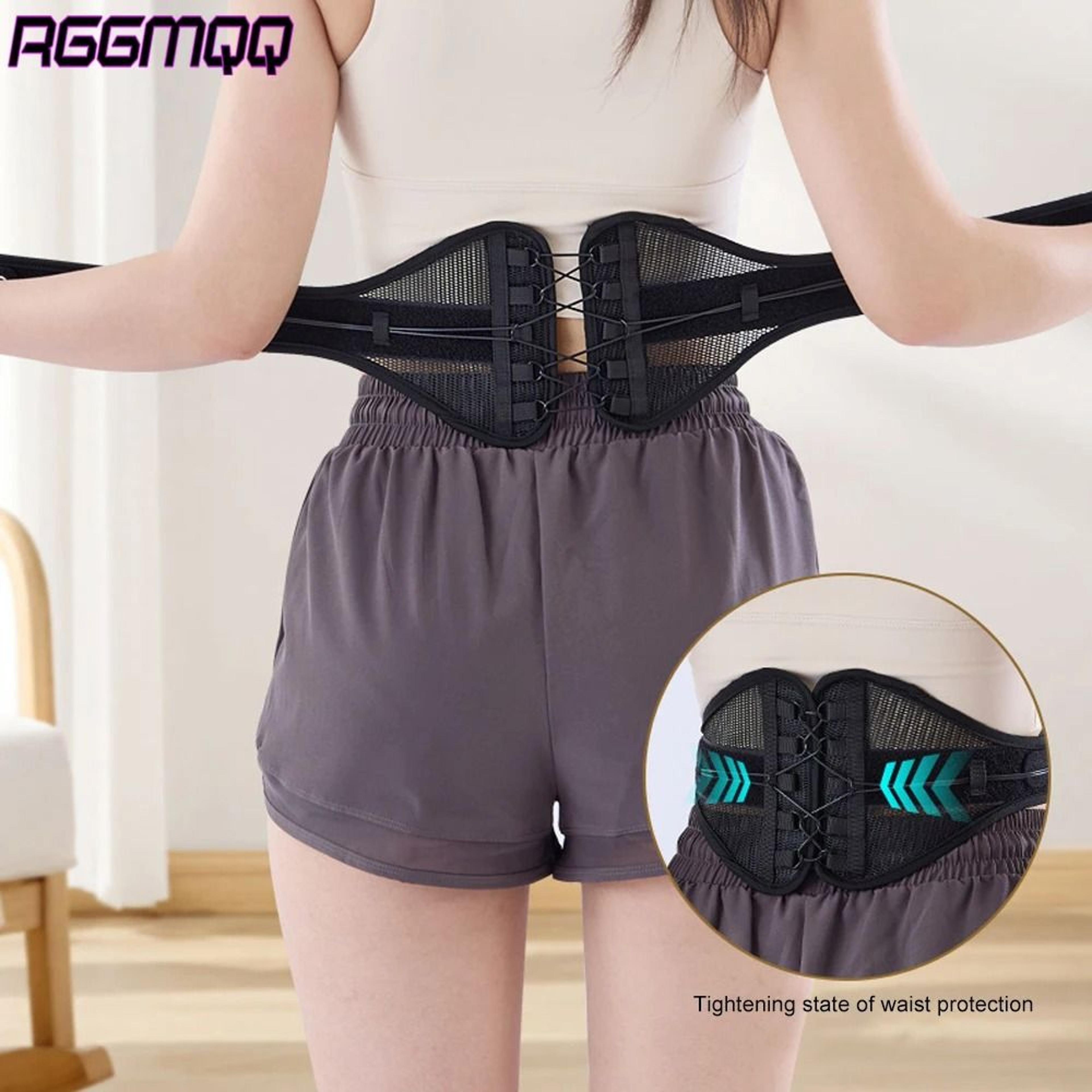 adjustable pulley lumbar support back brace