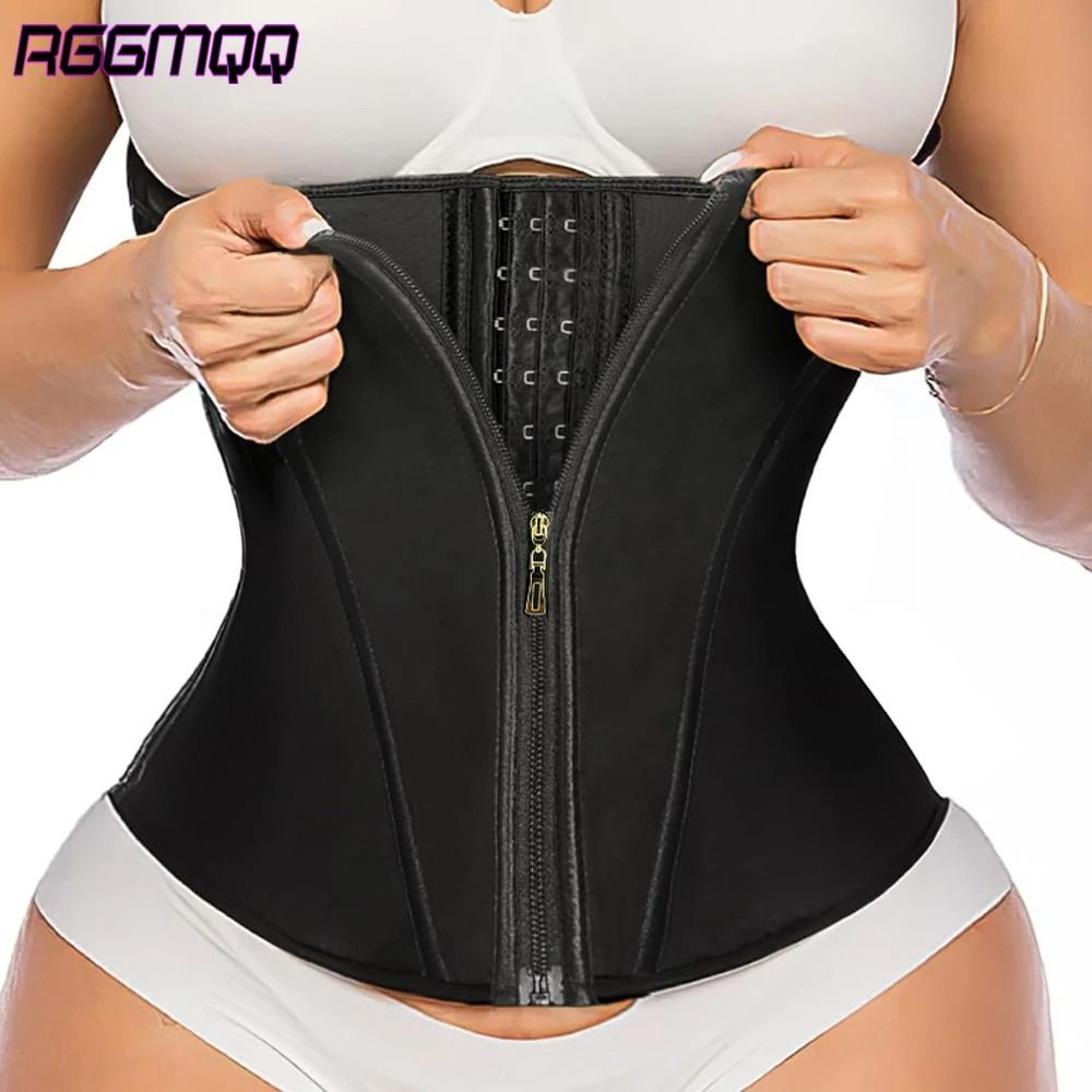 zipper underbust waist trainer and workout body shaper