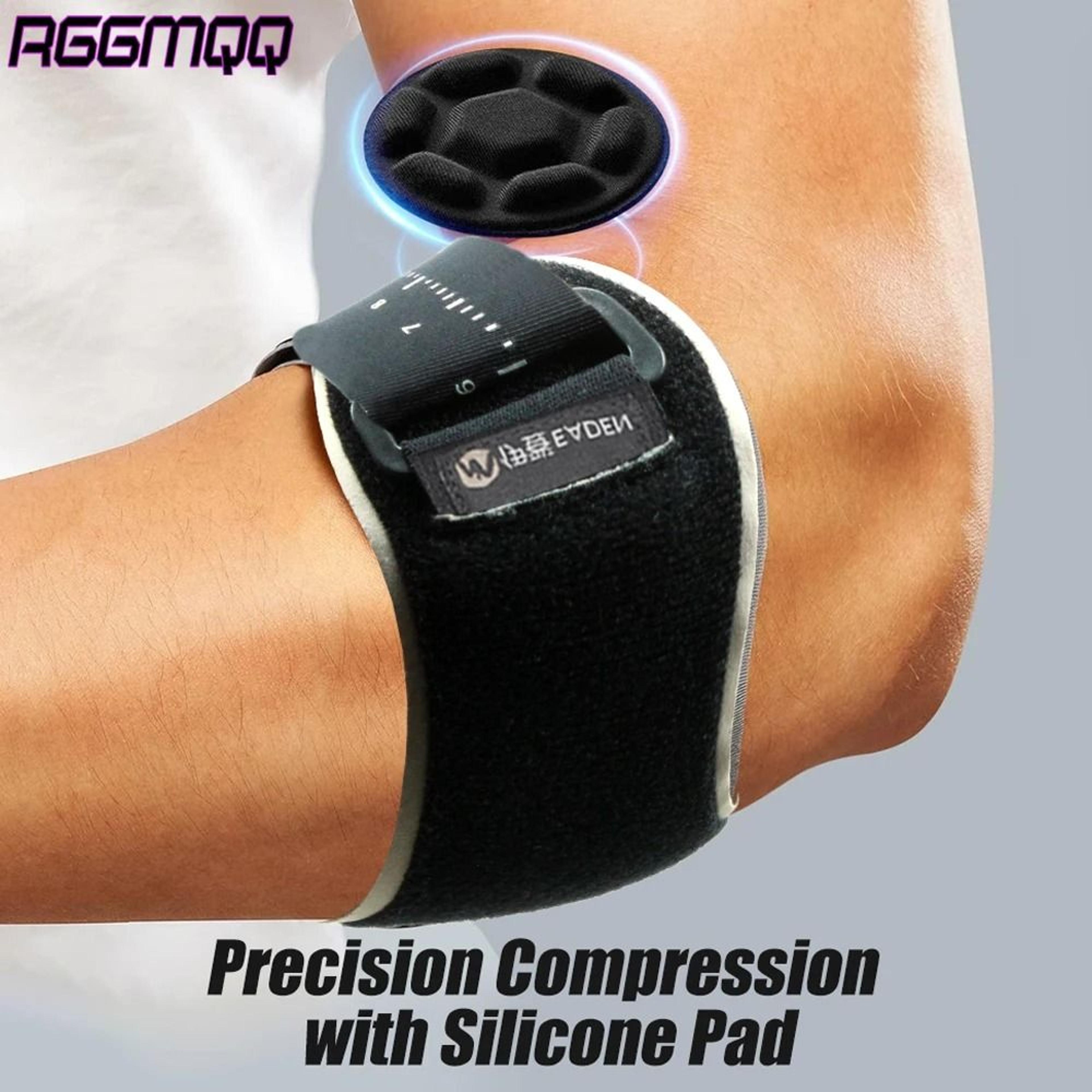 adjustable tennis elbow strap with removable support pad