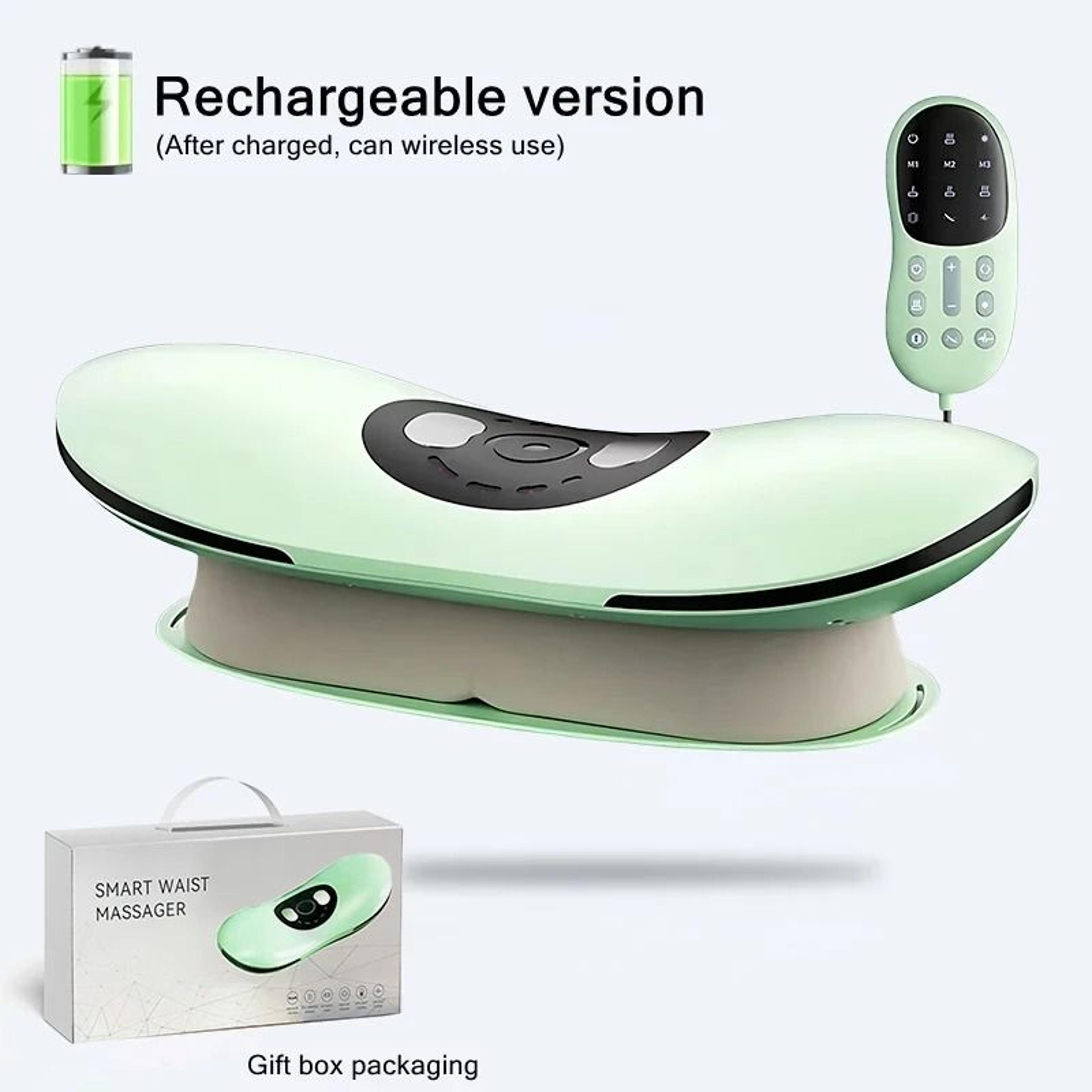 electric lumbar traction massager with heat and vibration
