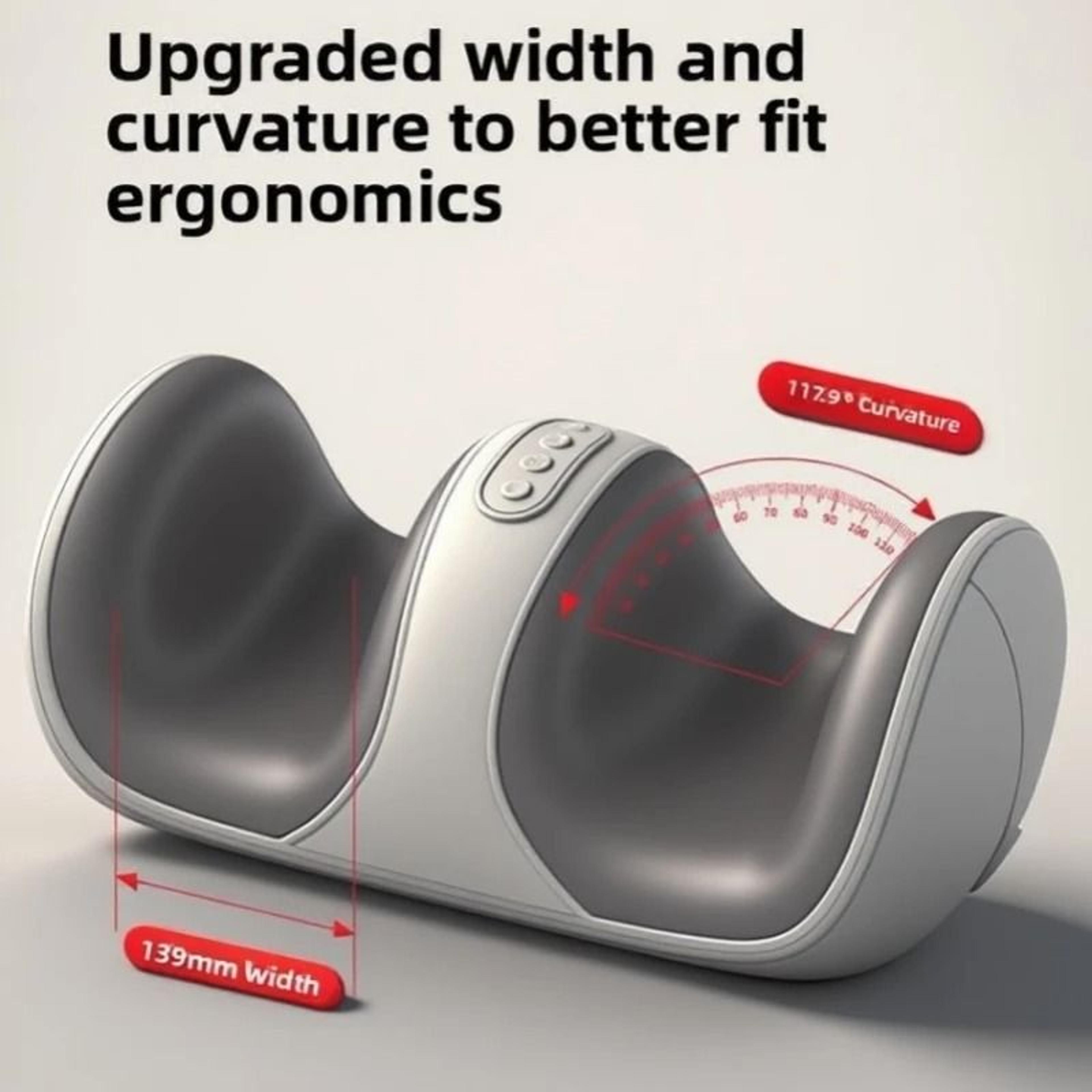 compact heated shiatsu foot and calf massager