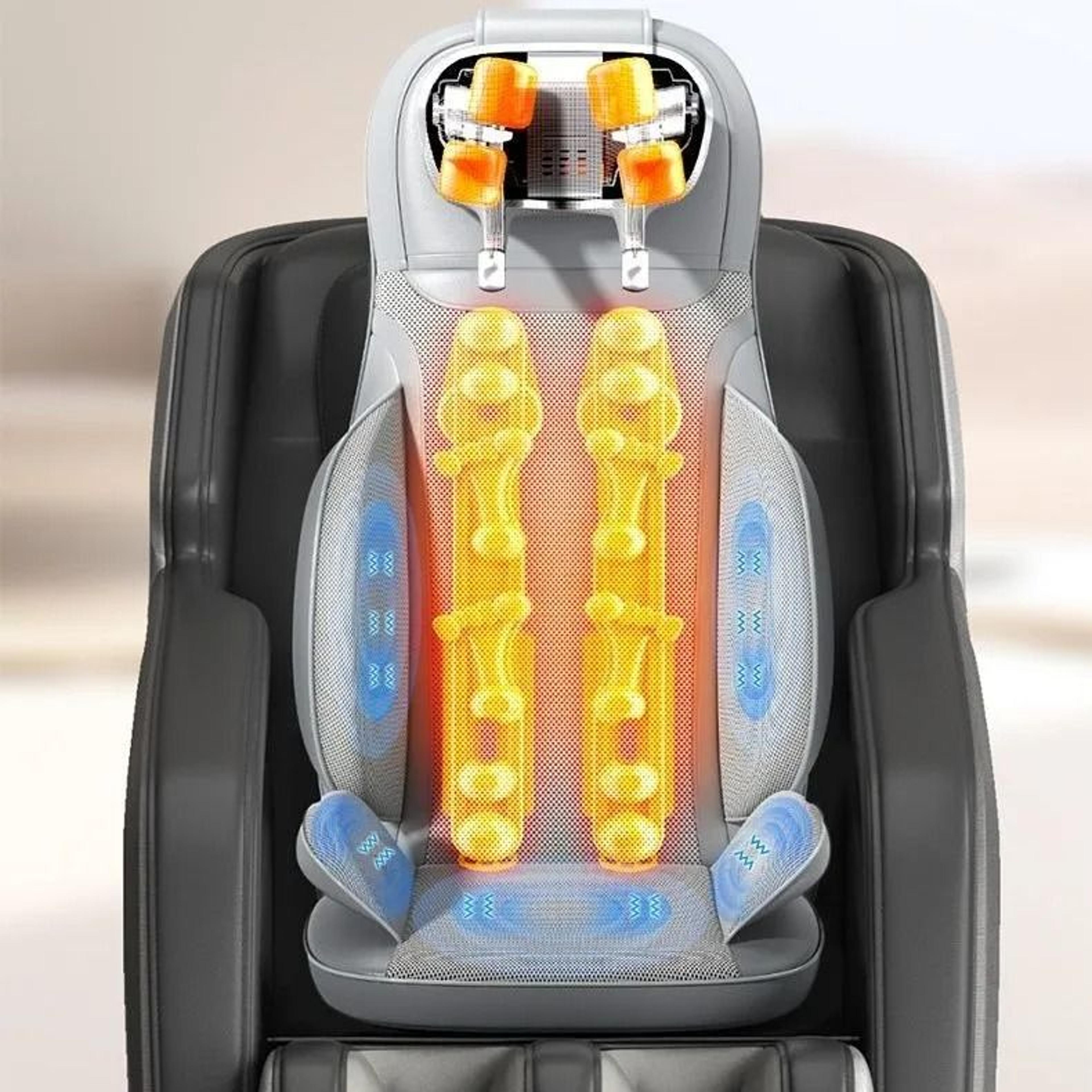 heated shiatsu massage seat cushion with 5 vibration modes