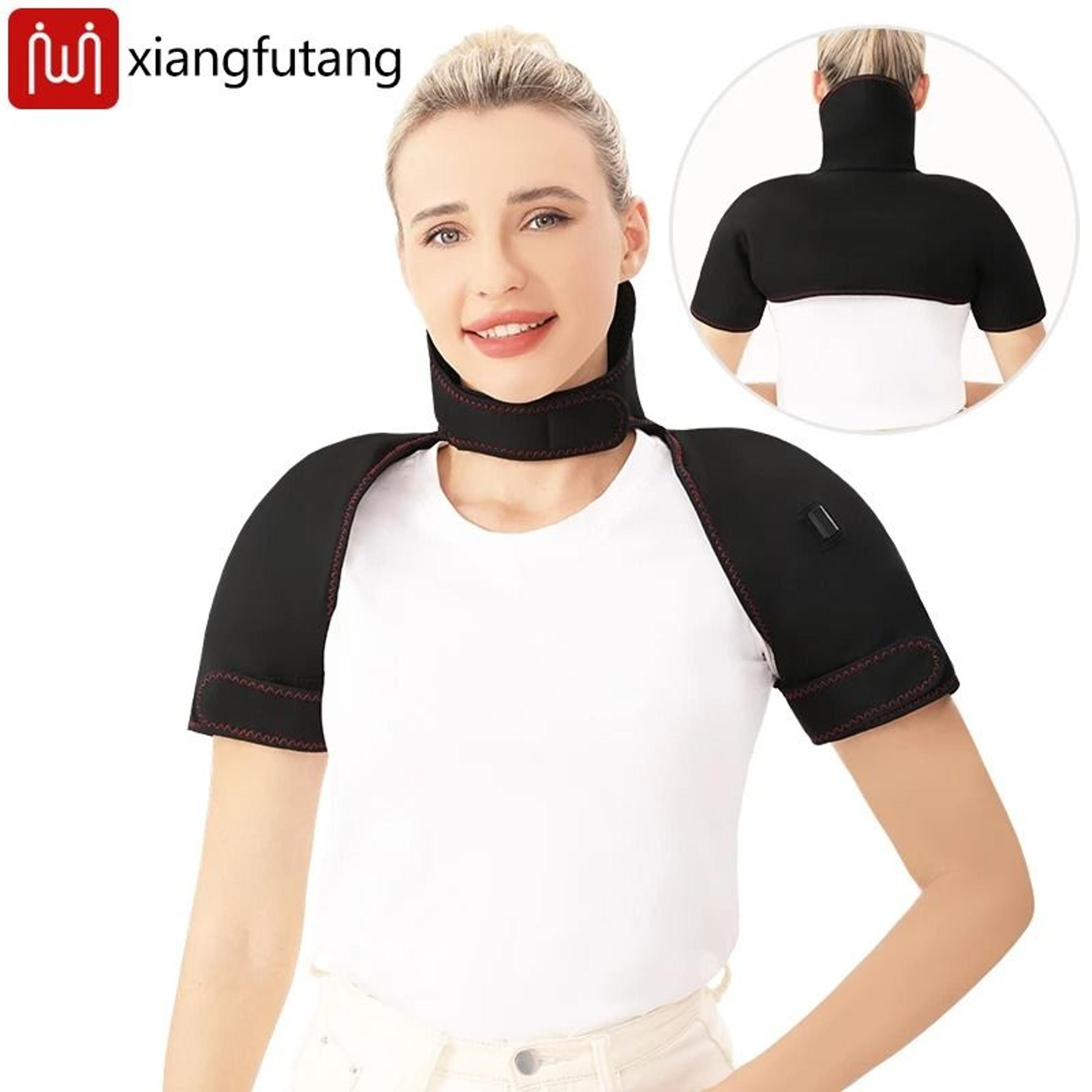 3 level heated shoulder and neck comfort shawl