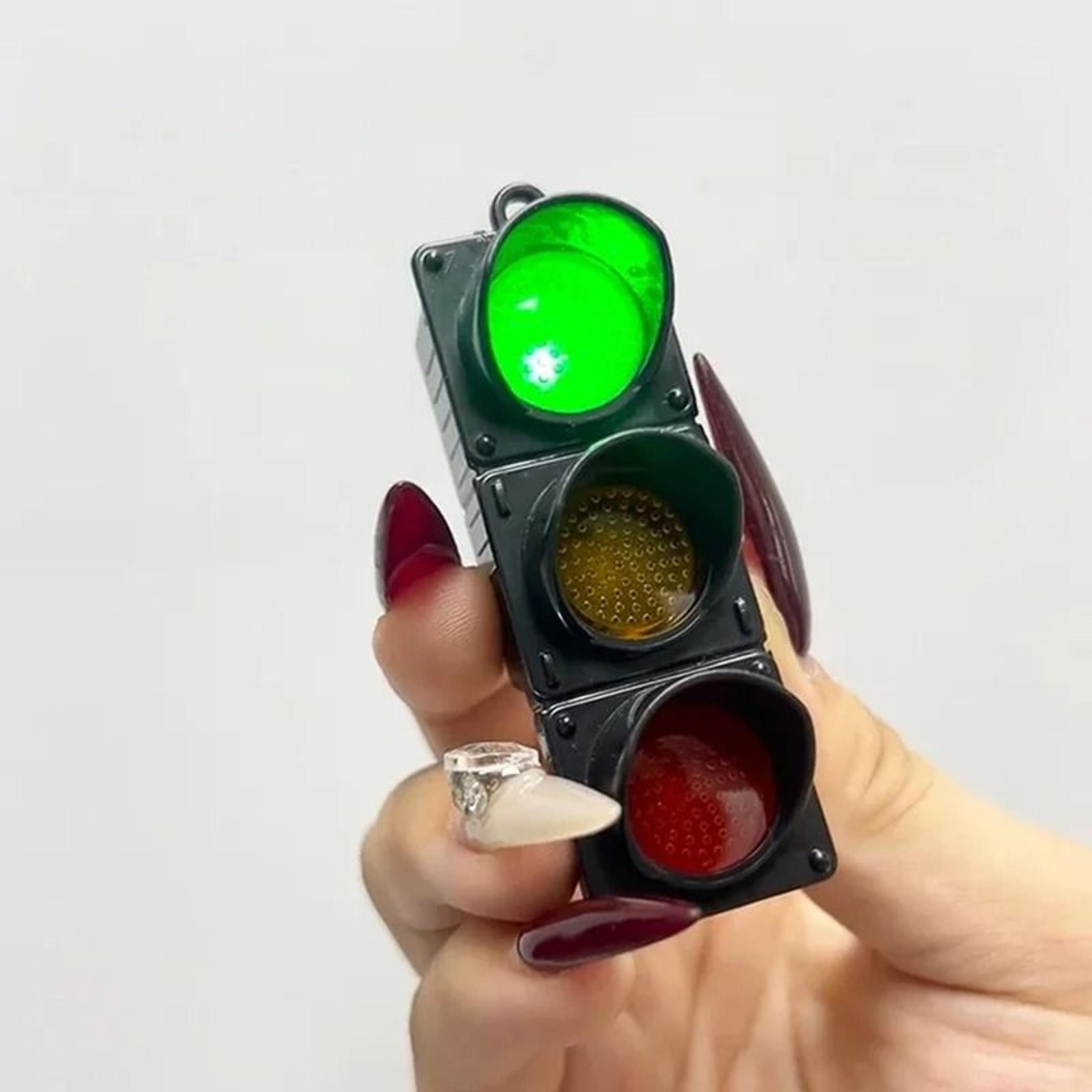 traffic light and pedestrian signal refrigerator magnet