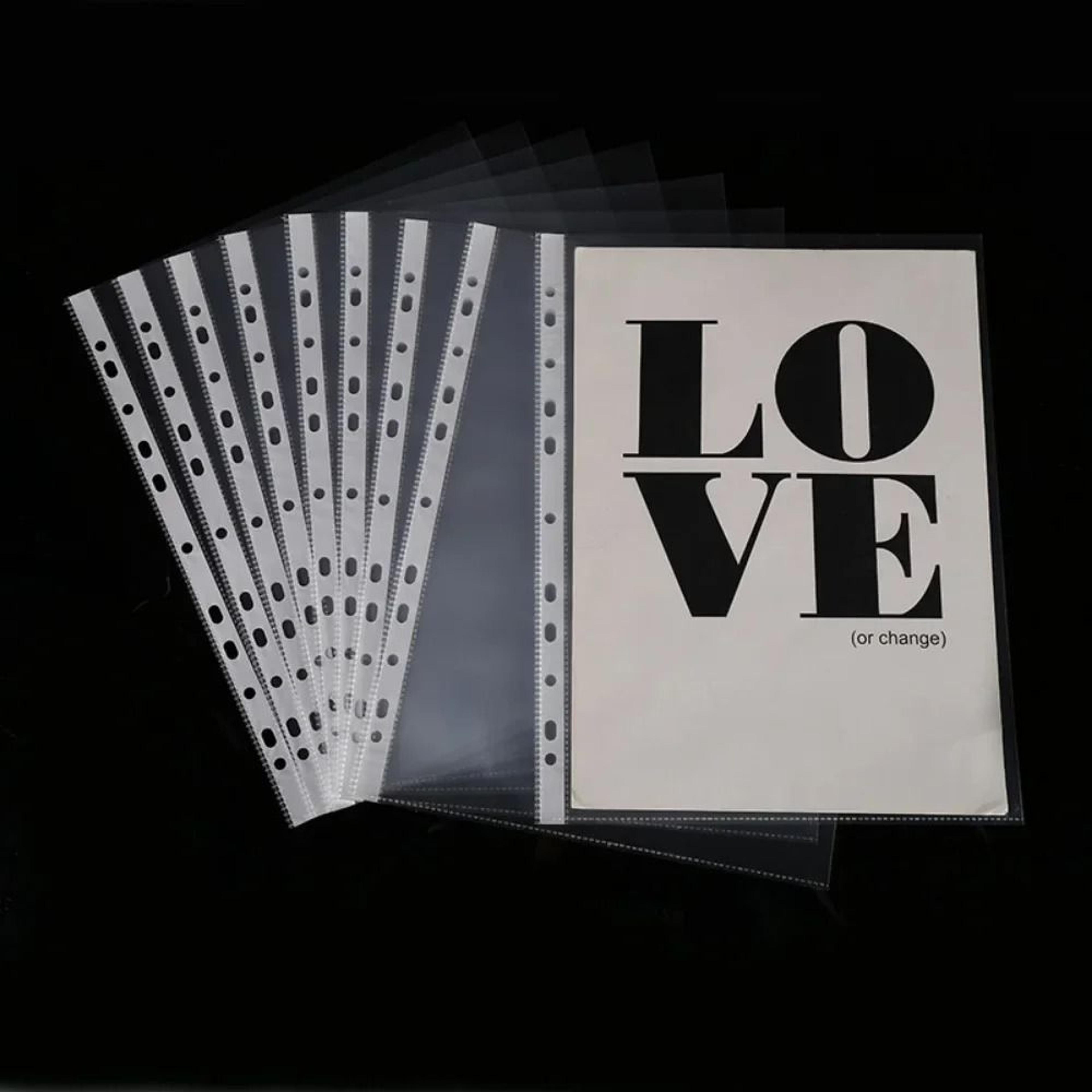a4 clear sheet protectors 100 piece set