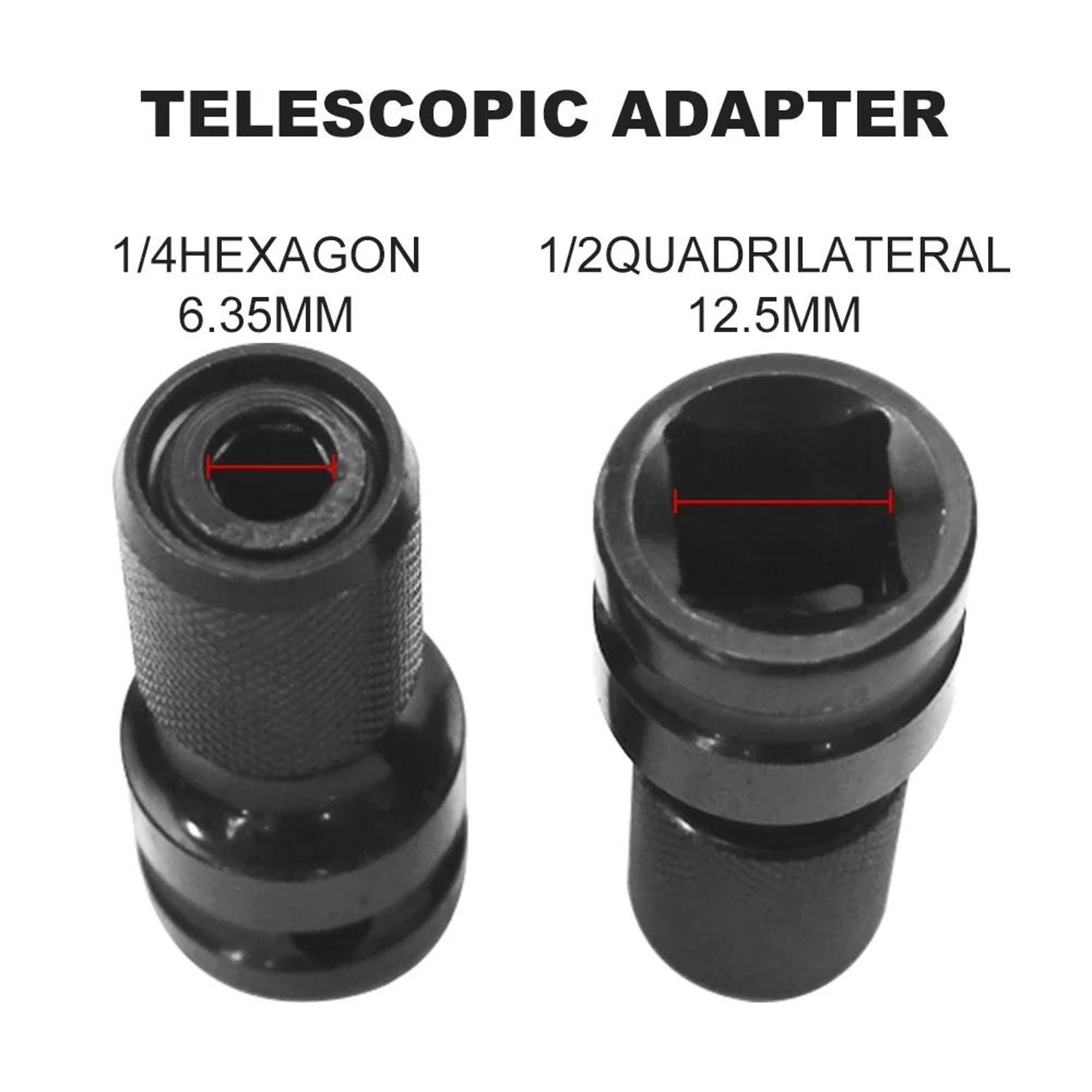 quick convert 1 2 inch square to 1 4 inch hex adapter