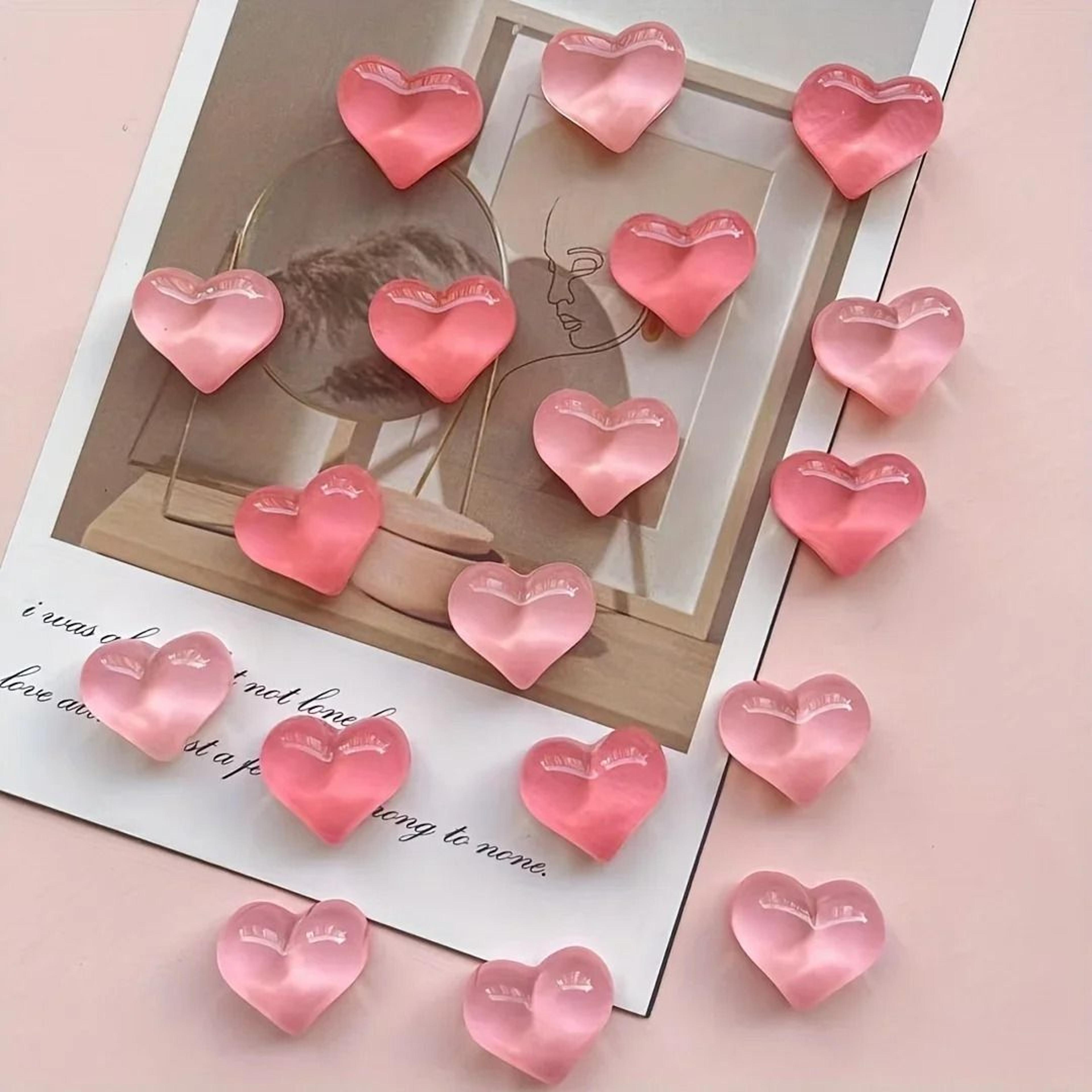 lovenote heart resin refrigerator magnets set