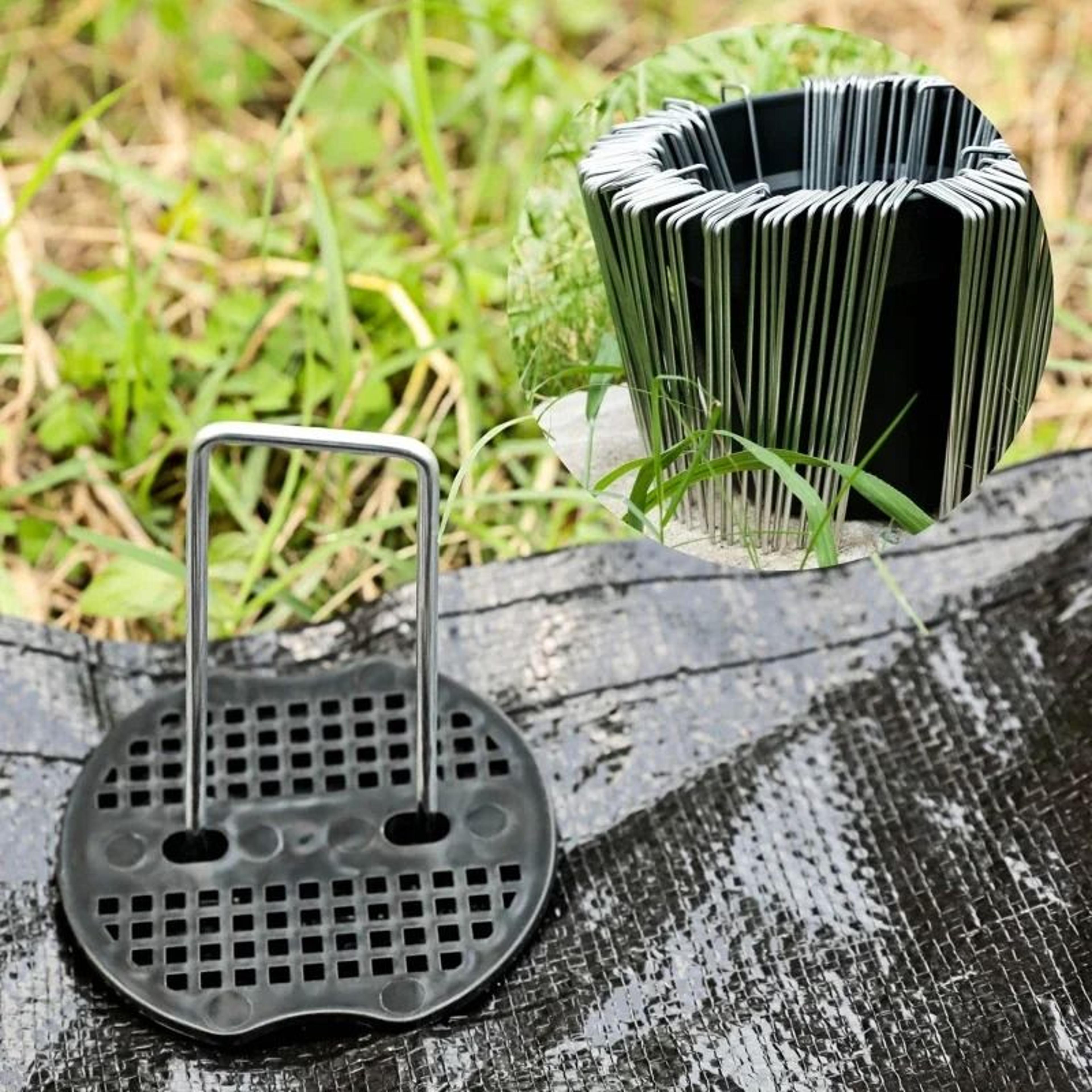 securehold u shaped garden pegs with washers for landscape fabric