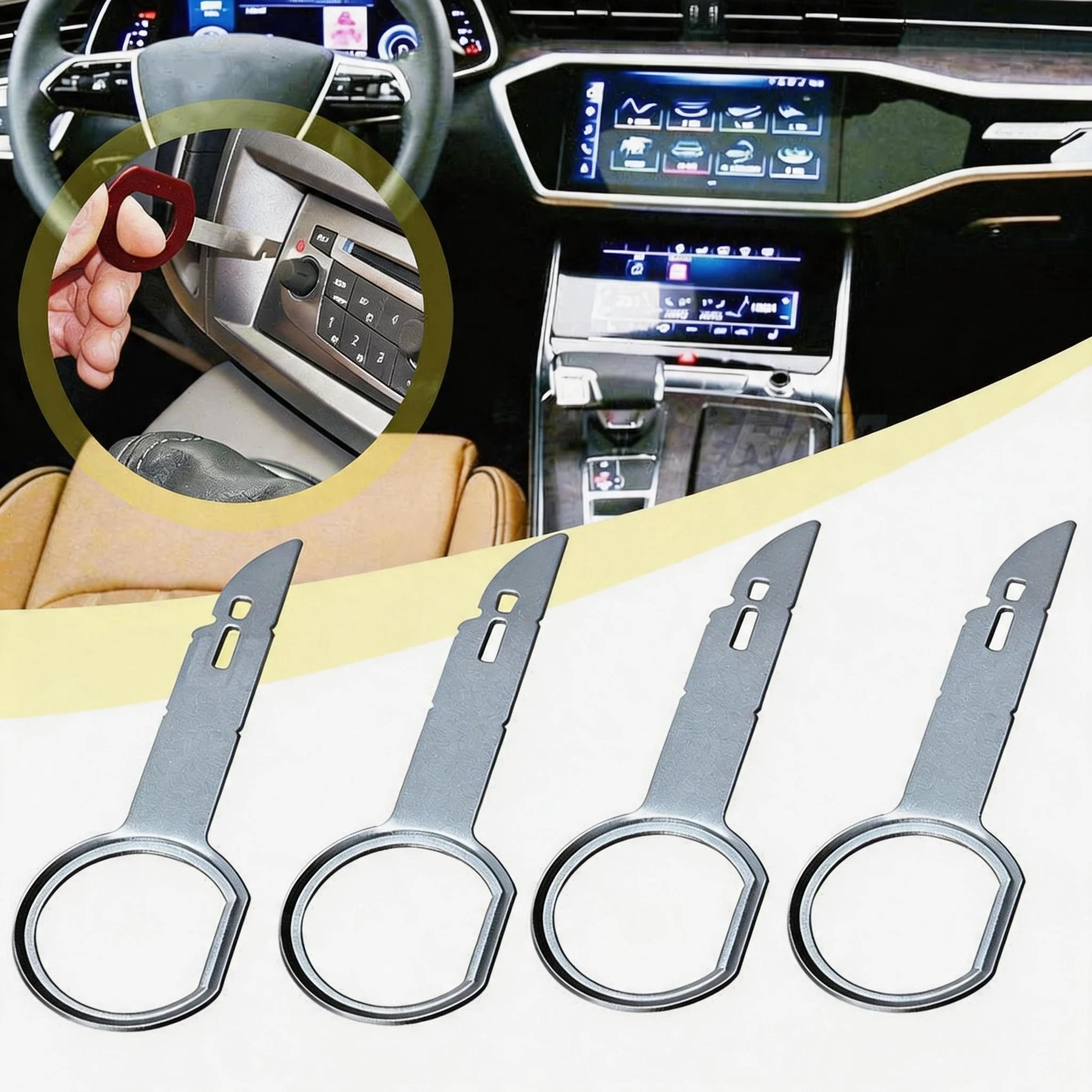 4 or 8 pcs car radio stereo removal release tools