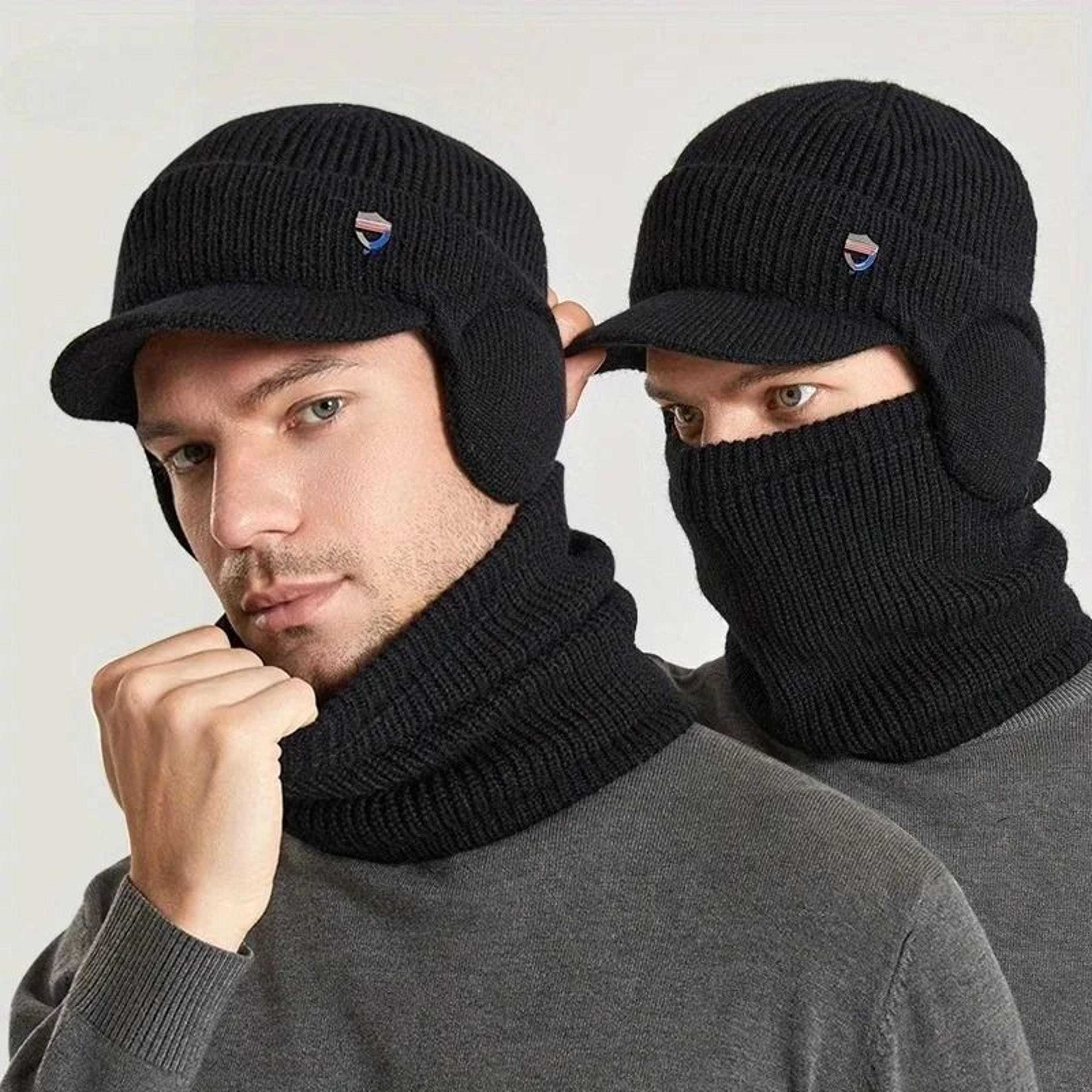 fleece lined winter balaclava mask and neck scarf