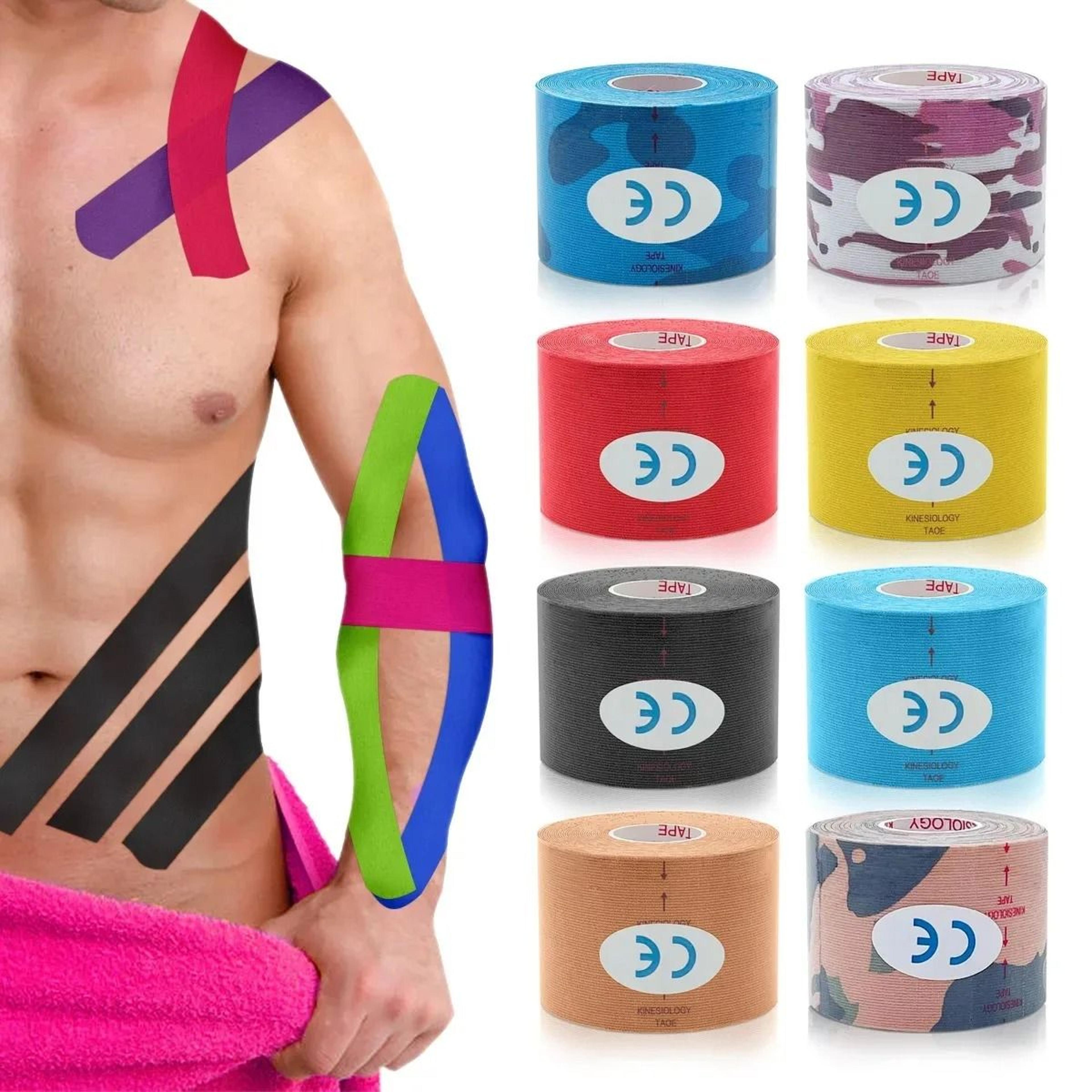 10 piece precut kinesiology knee support tape