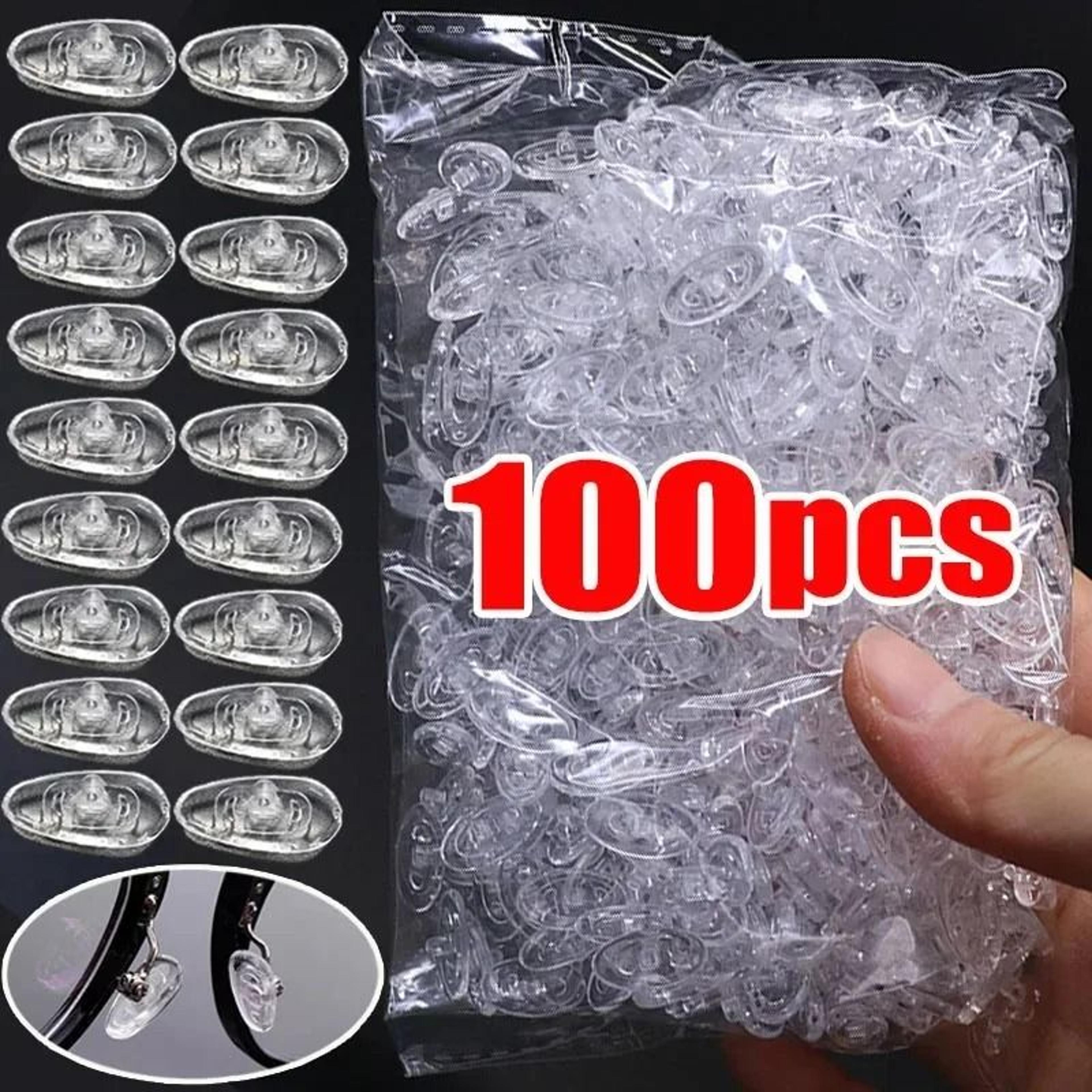 clear silicone air cushion nose pads for secure comfortable everyday eyeglass fit