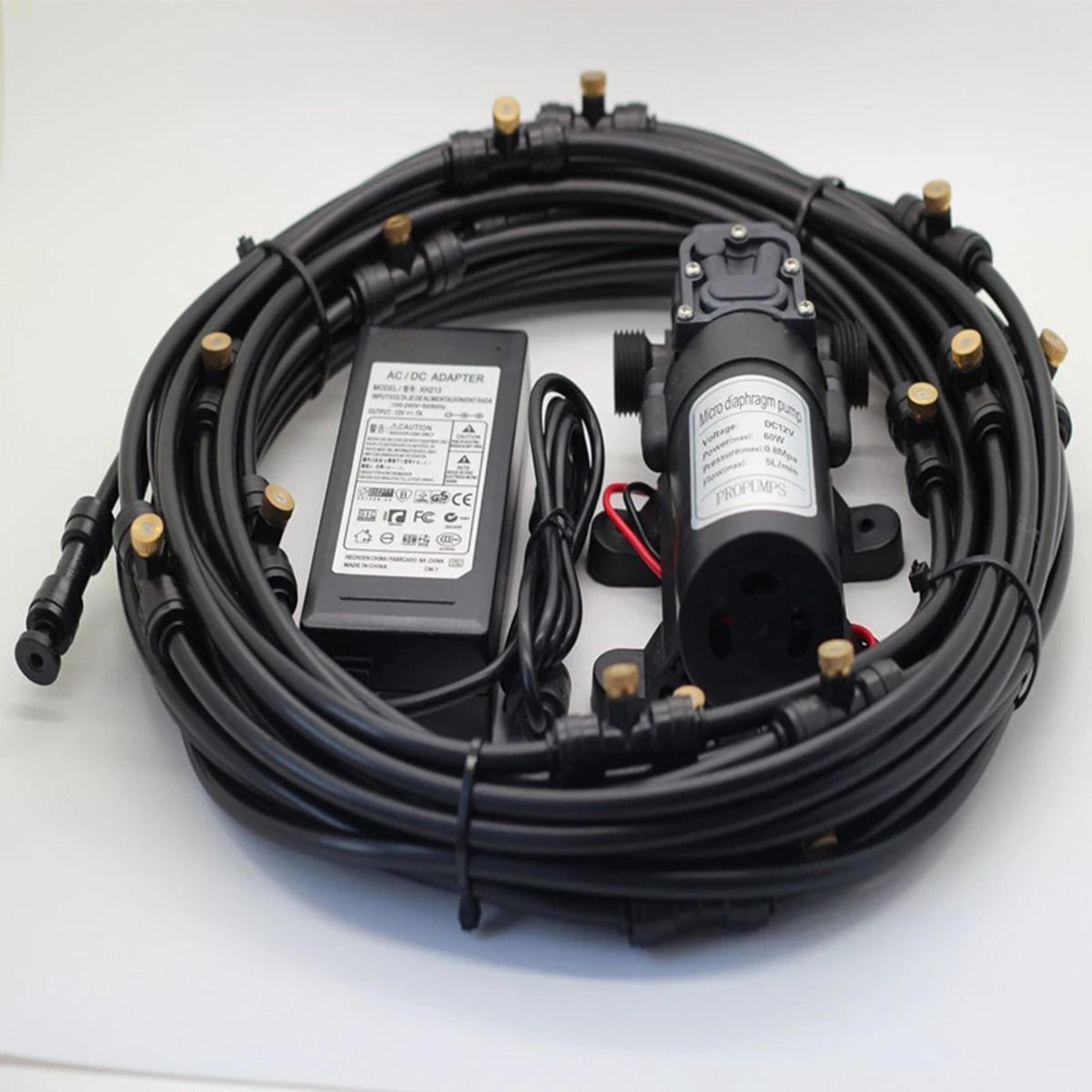 automatic 72w garden misting irrigation kit with timer for efficient plant watering
