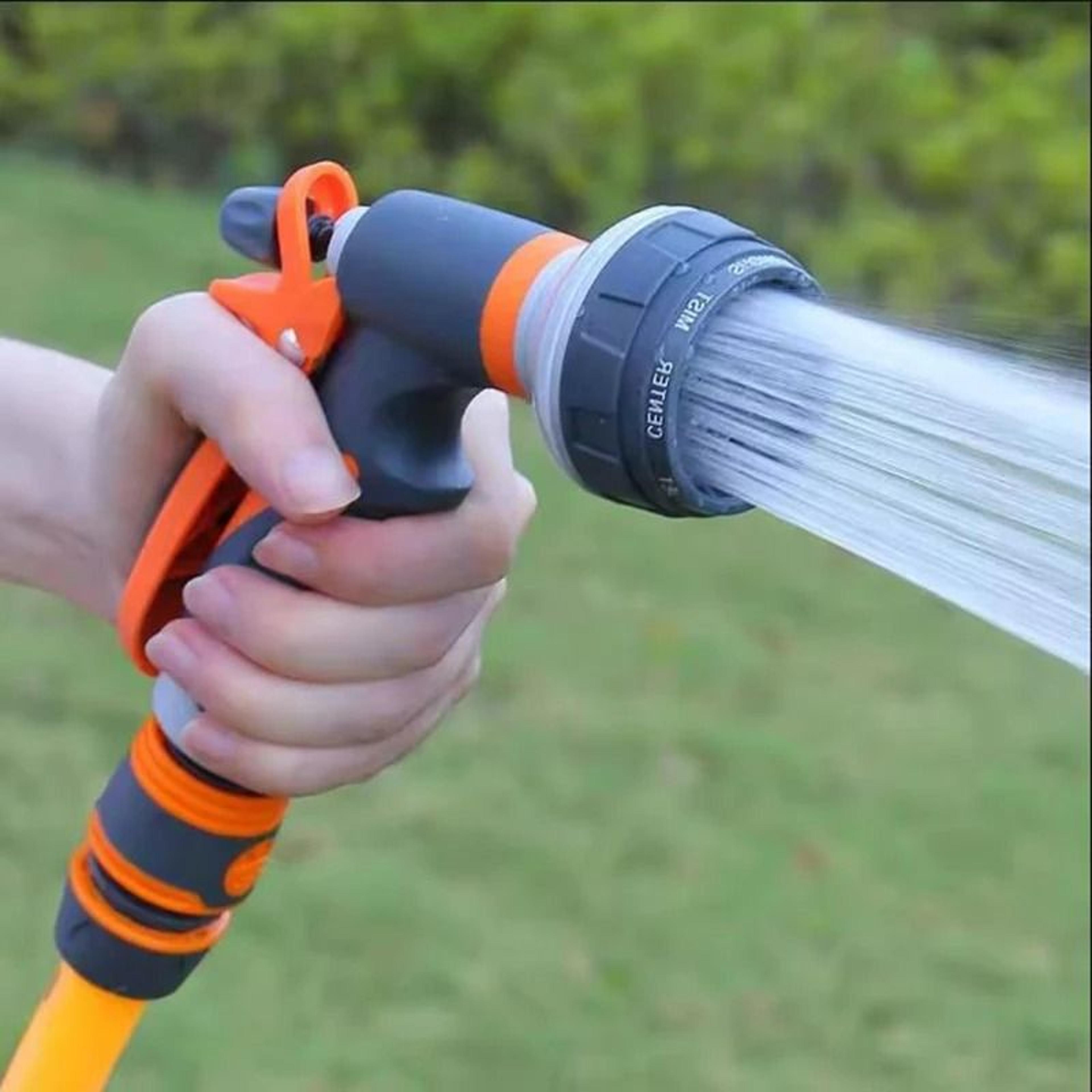 high pressure garden spray gun with foam bottle for car wash watering