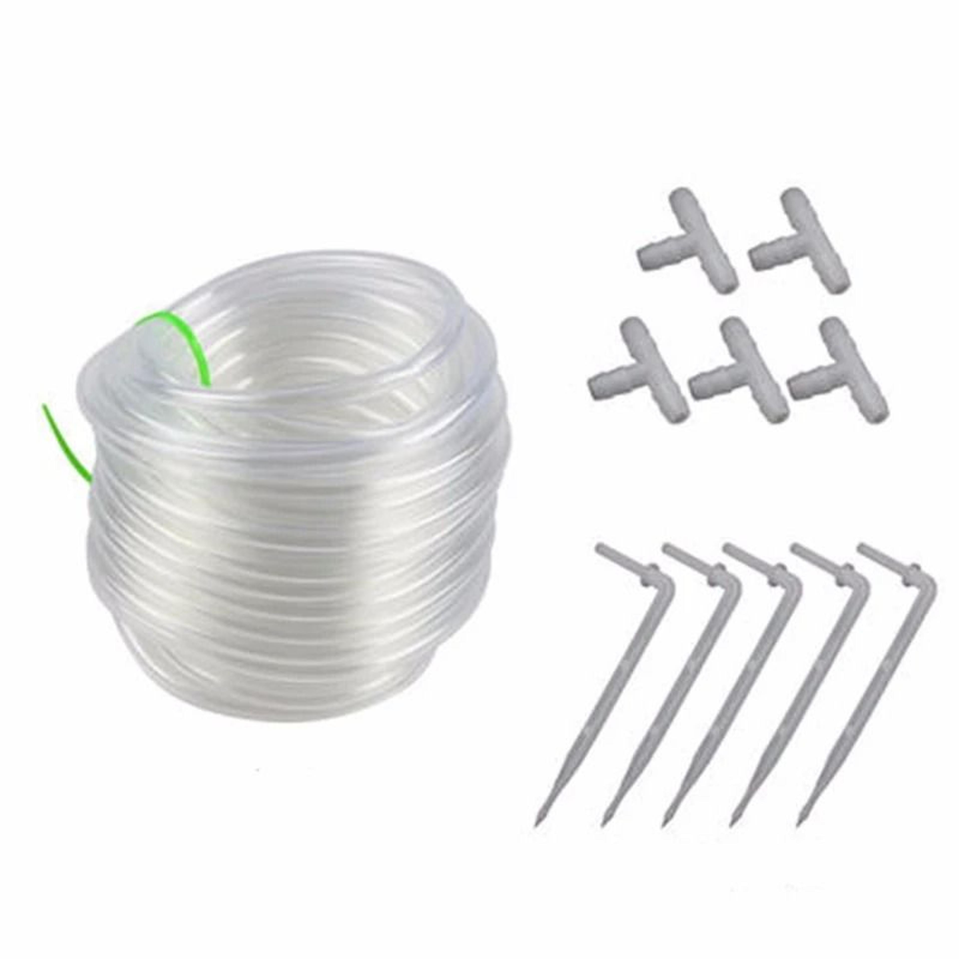 automatic drip irrigation connector kit with five meter hose and arrow drippers
