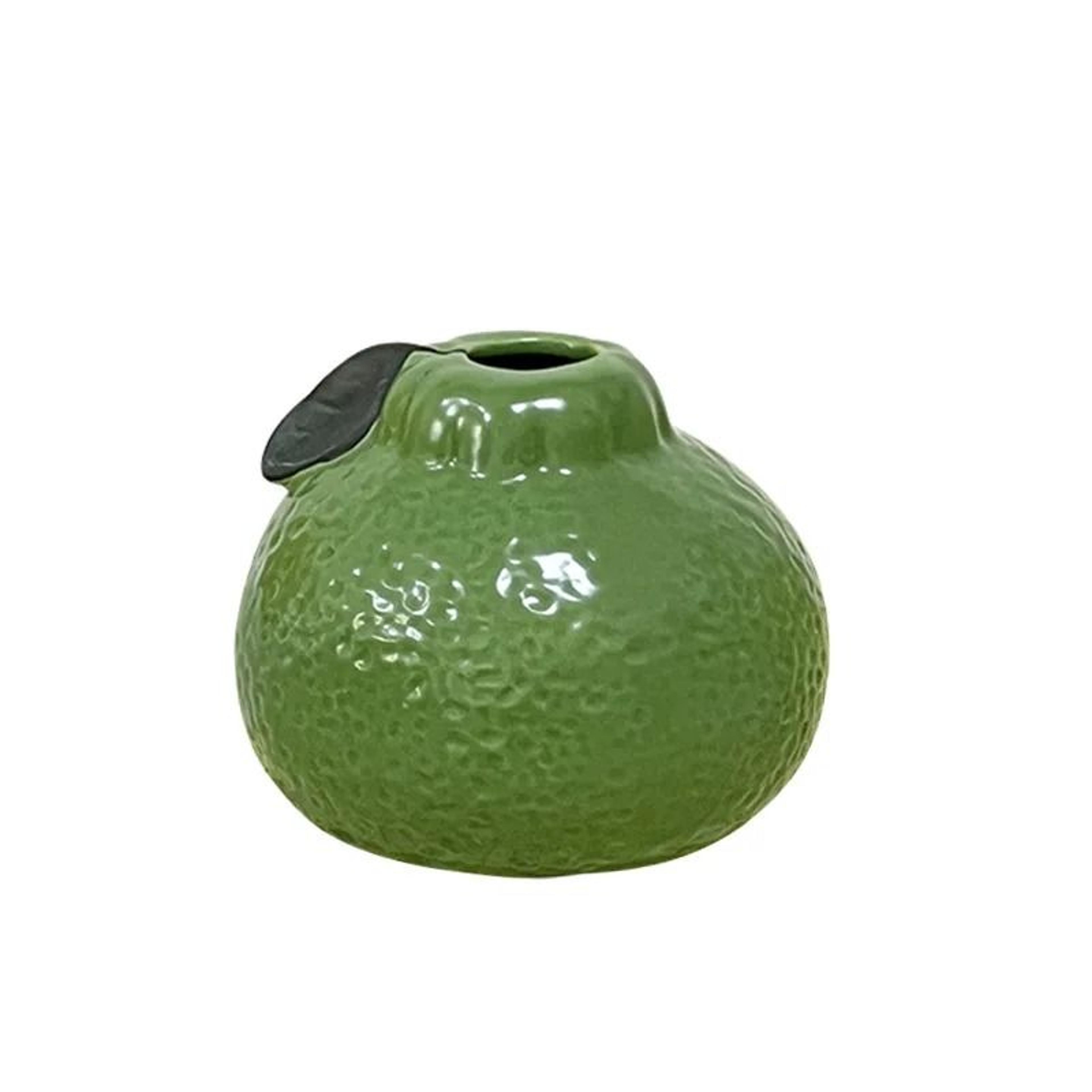 green orange fruit shape ceramic vase for modern tabletop home decor