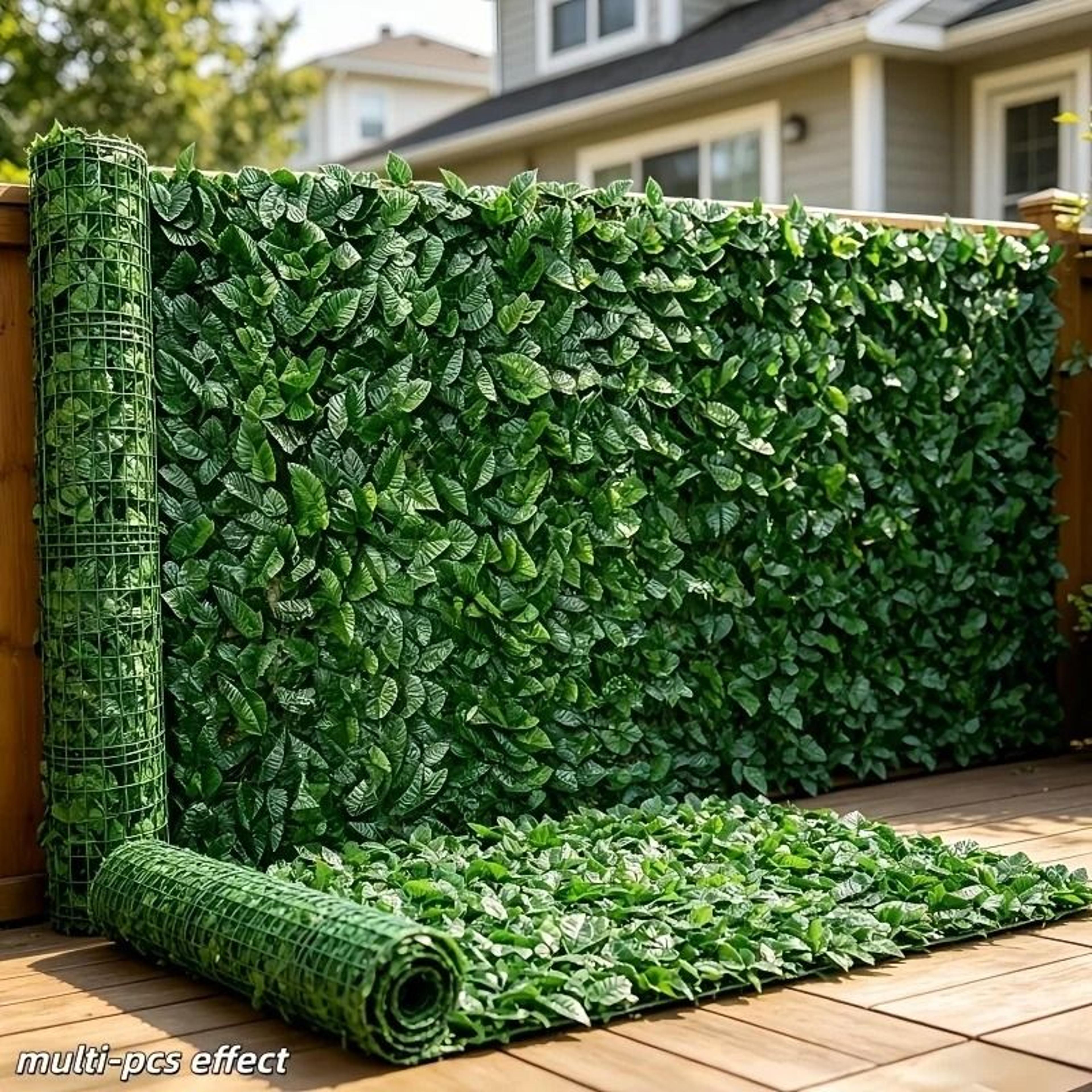 artificial leaf privacy fence screen for lush garden balcony and porch decor