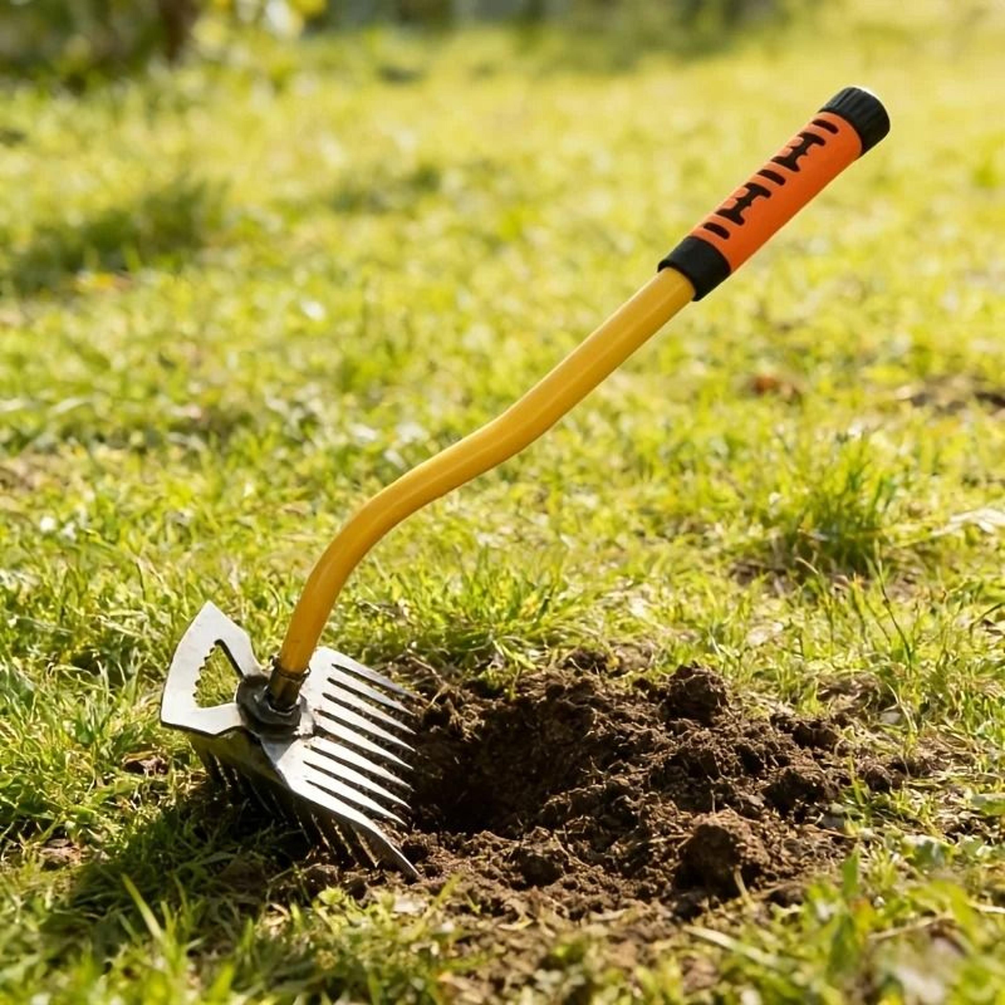 labor saving two in one garden rake hoe for easy weeding tasks