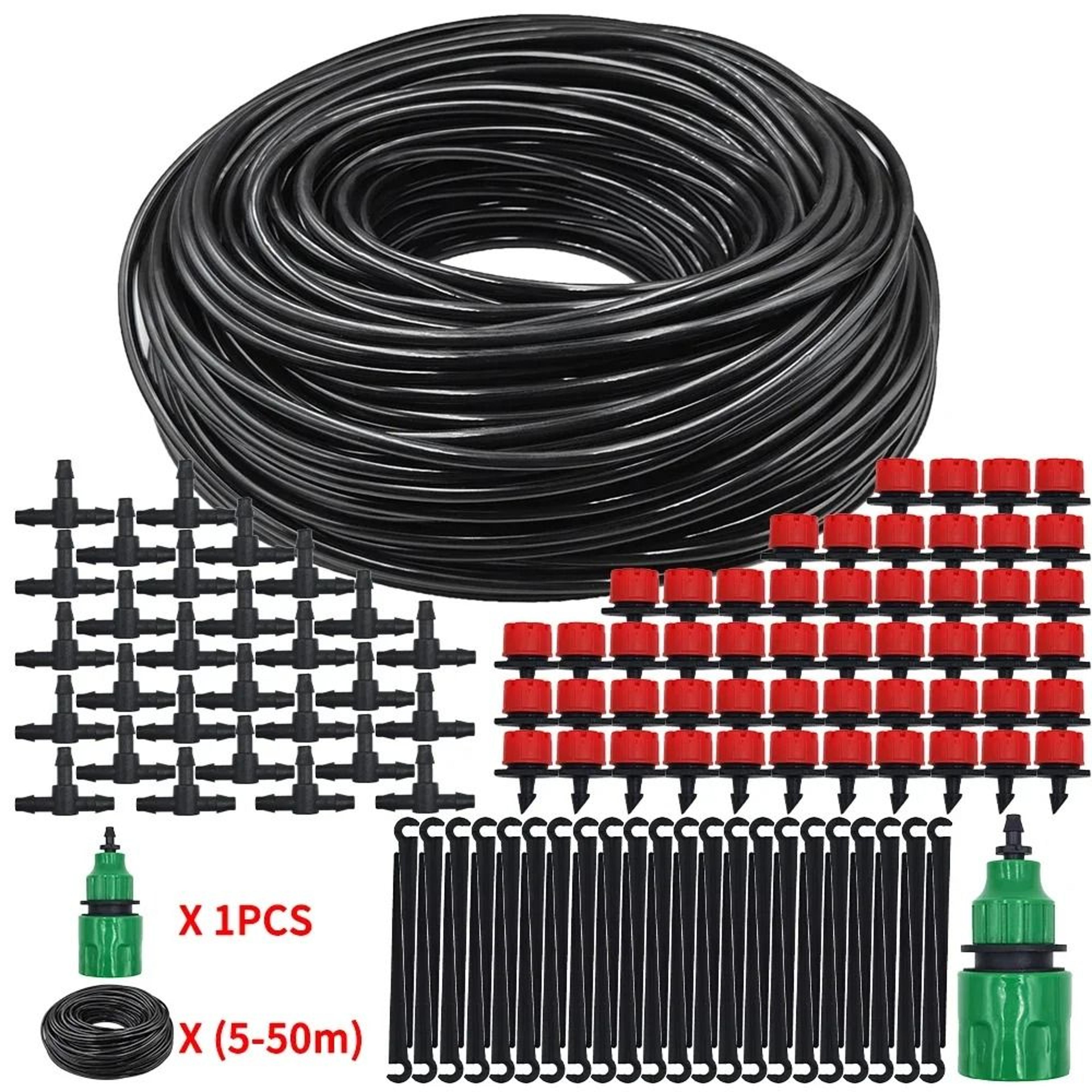 adjustable micro drip irrigation kit for easy targeted garden watering