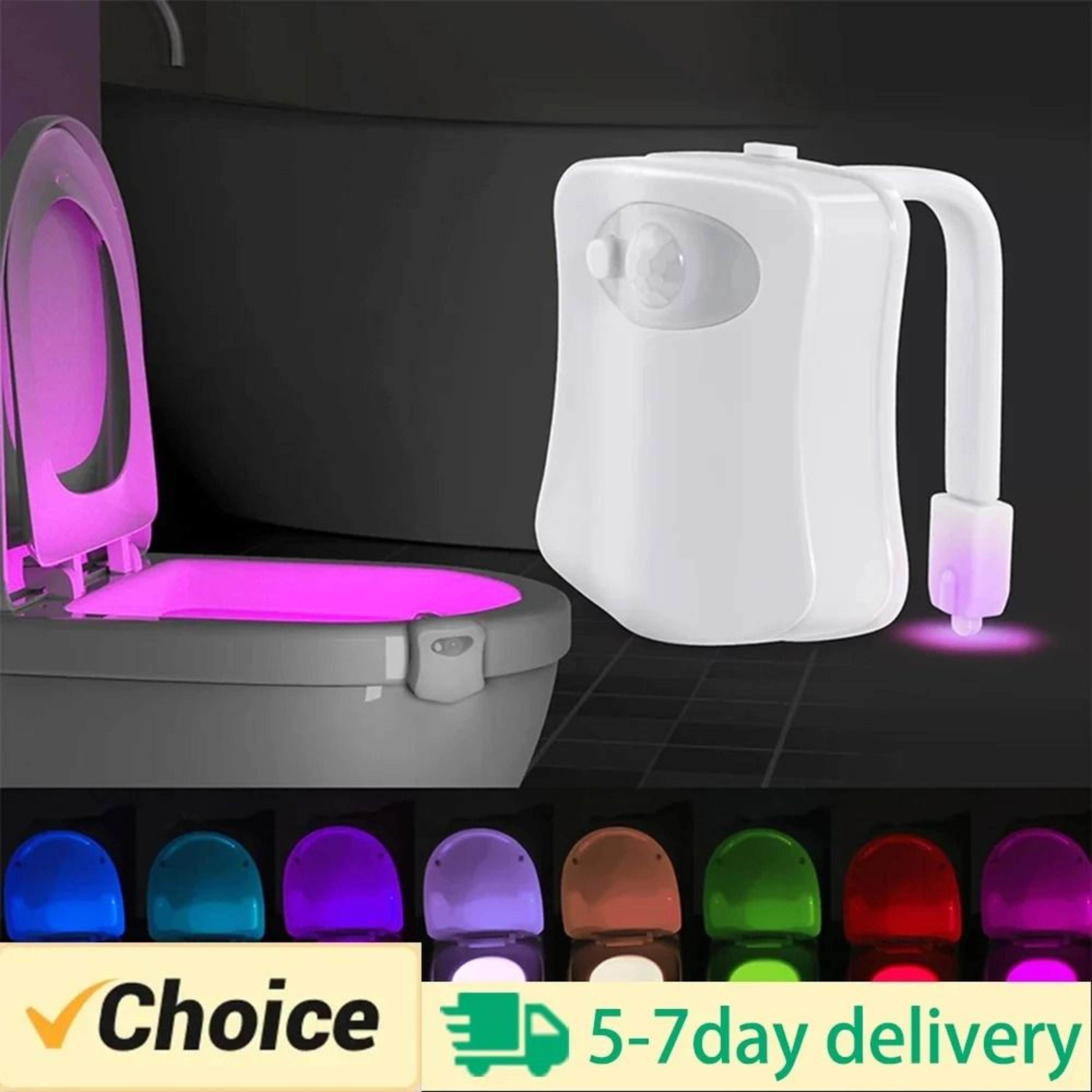 homefish 8 color motion sensor toilet night light