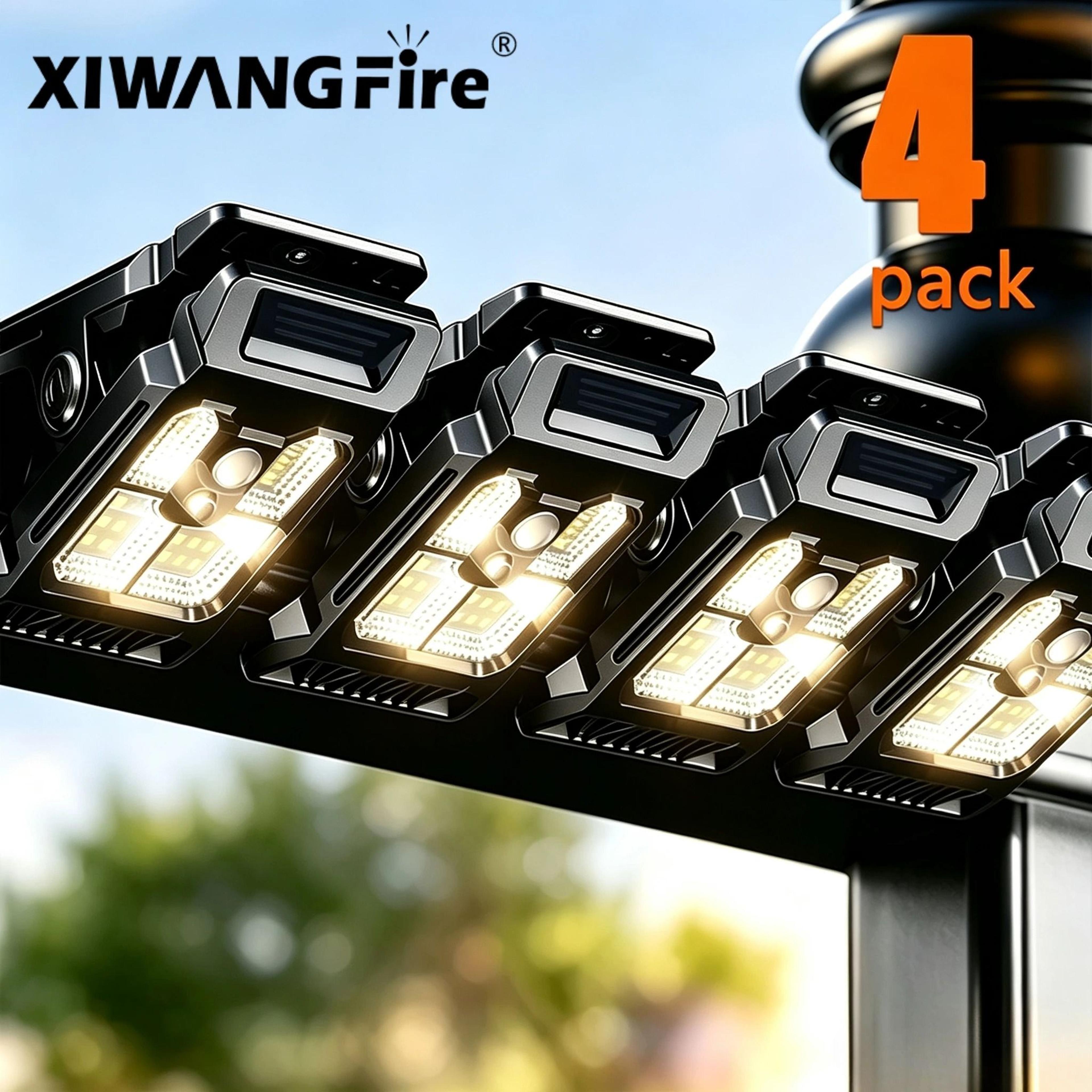 solar clamp motion sensor outdoor light
