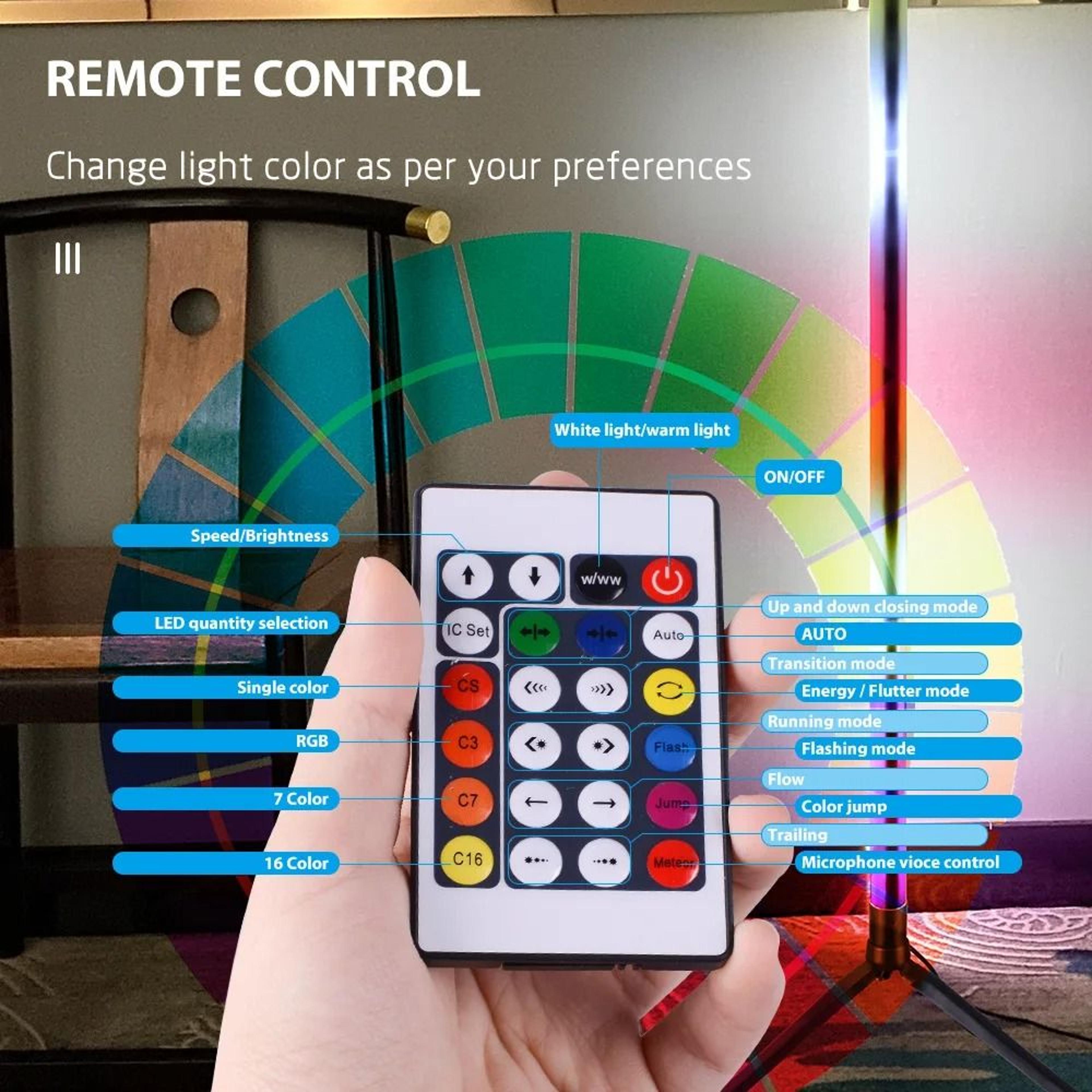 rhythmglow smart led standing mood light