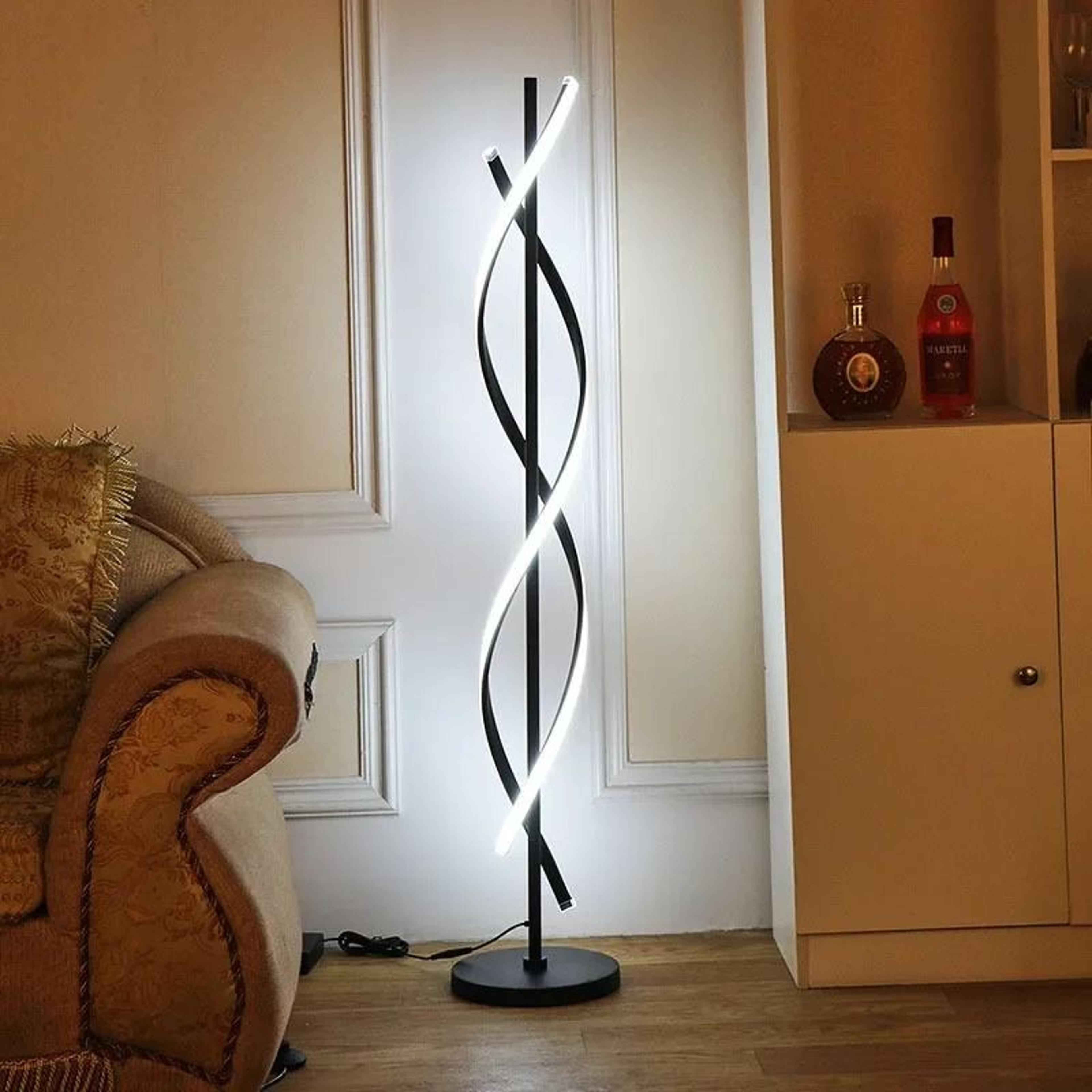 nordic rgb spiral floor lamp for modern luxury mood lighting