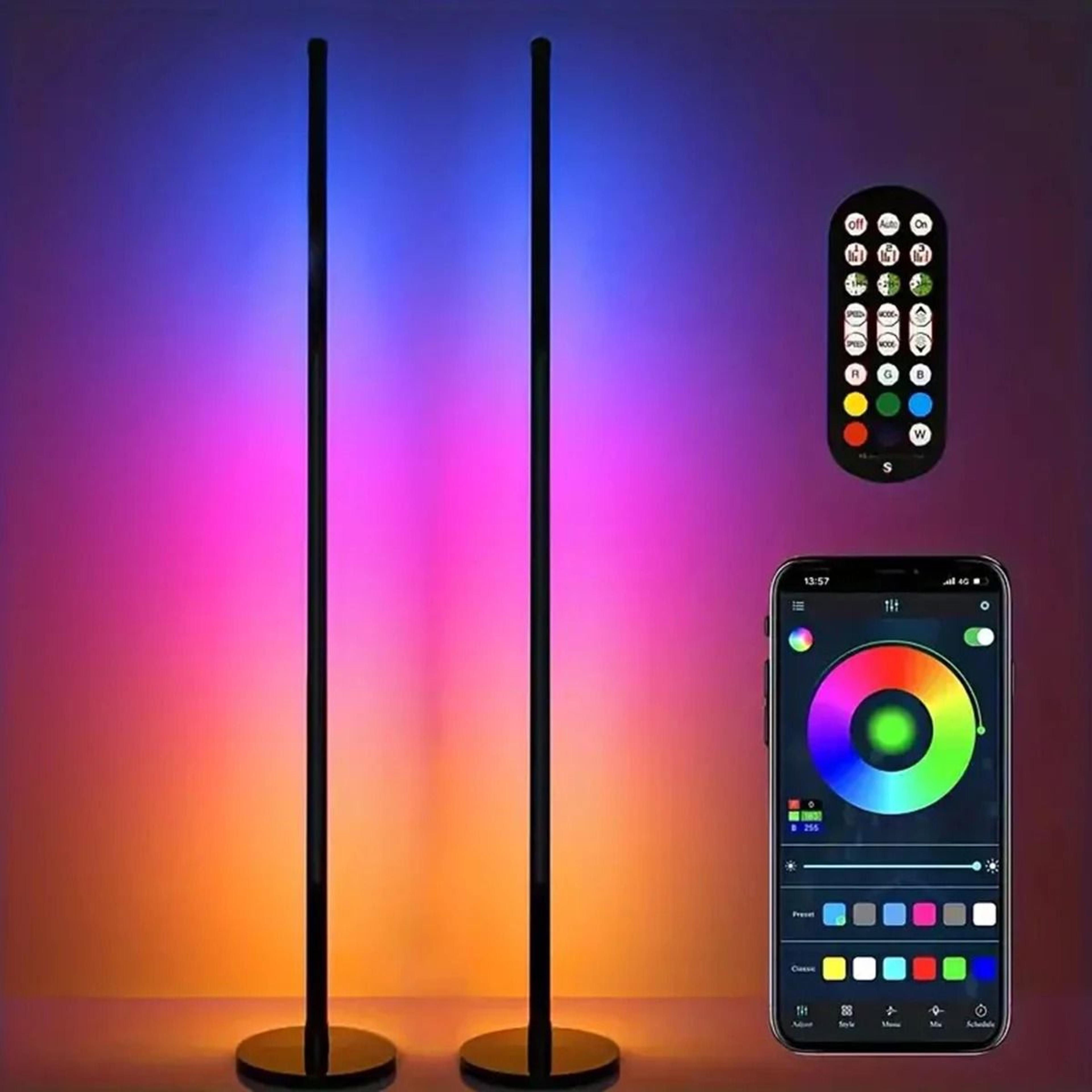 eissloly smart rgb floor lamp pair with app and music sync