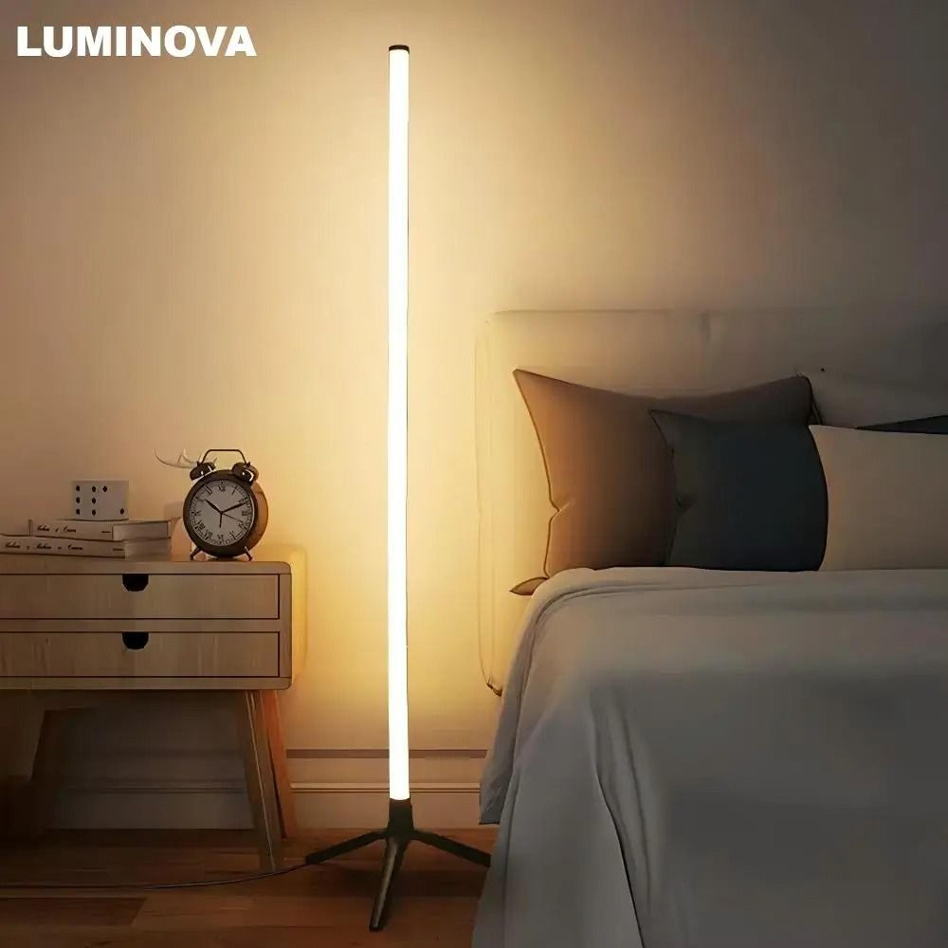 smart rgb corner floor lamp with app remote and music sync