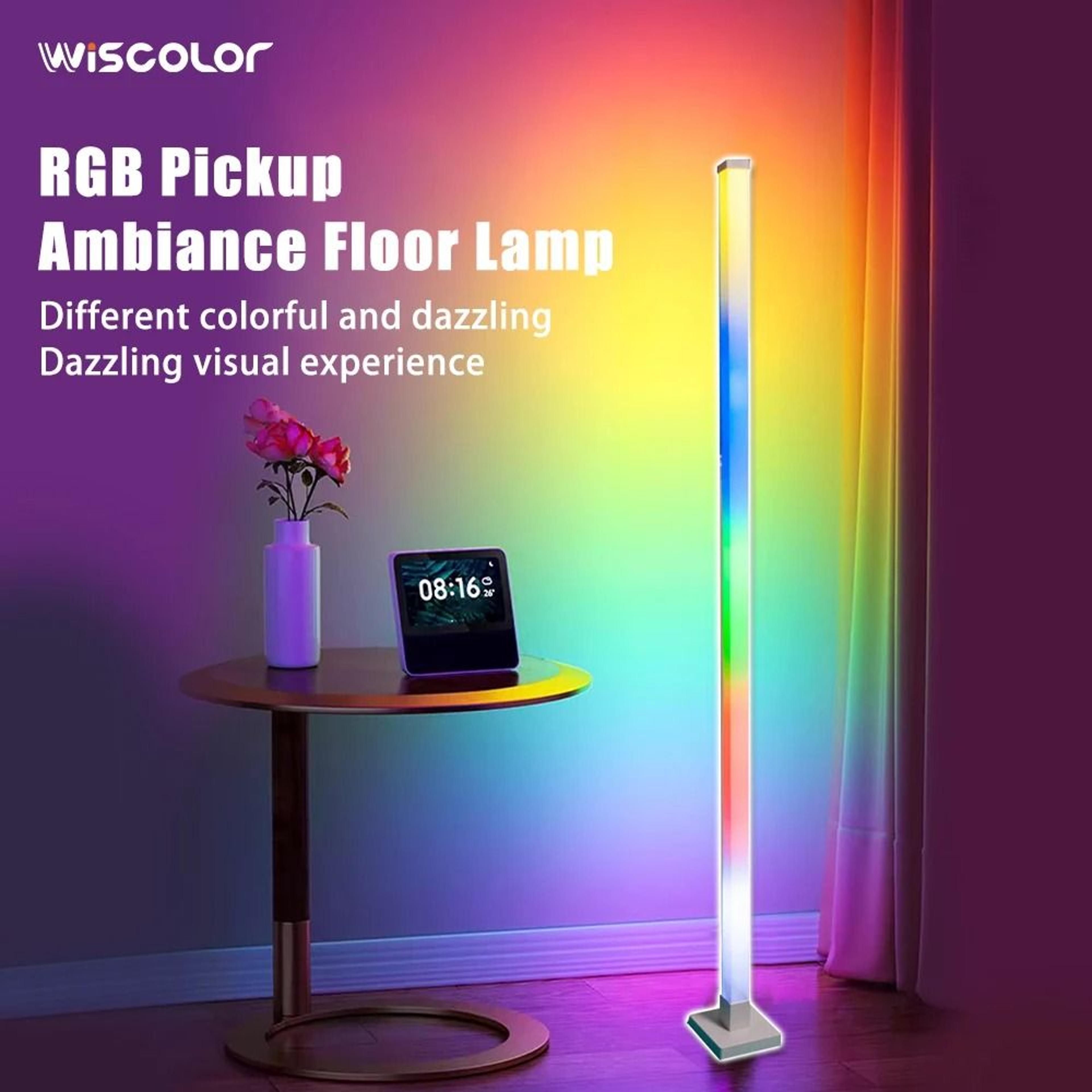 wiscolor smart rgb corner floor lamp