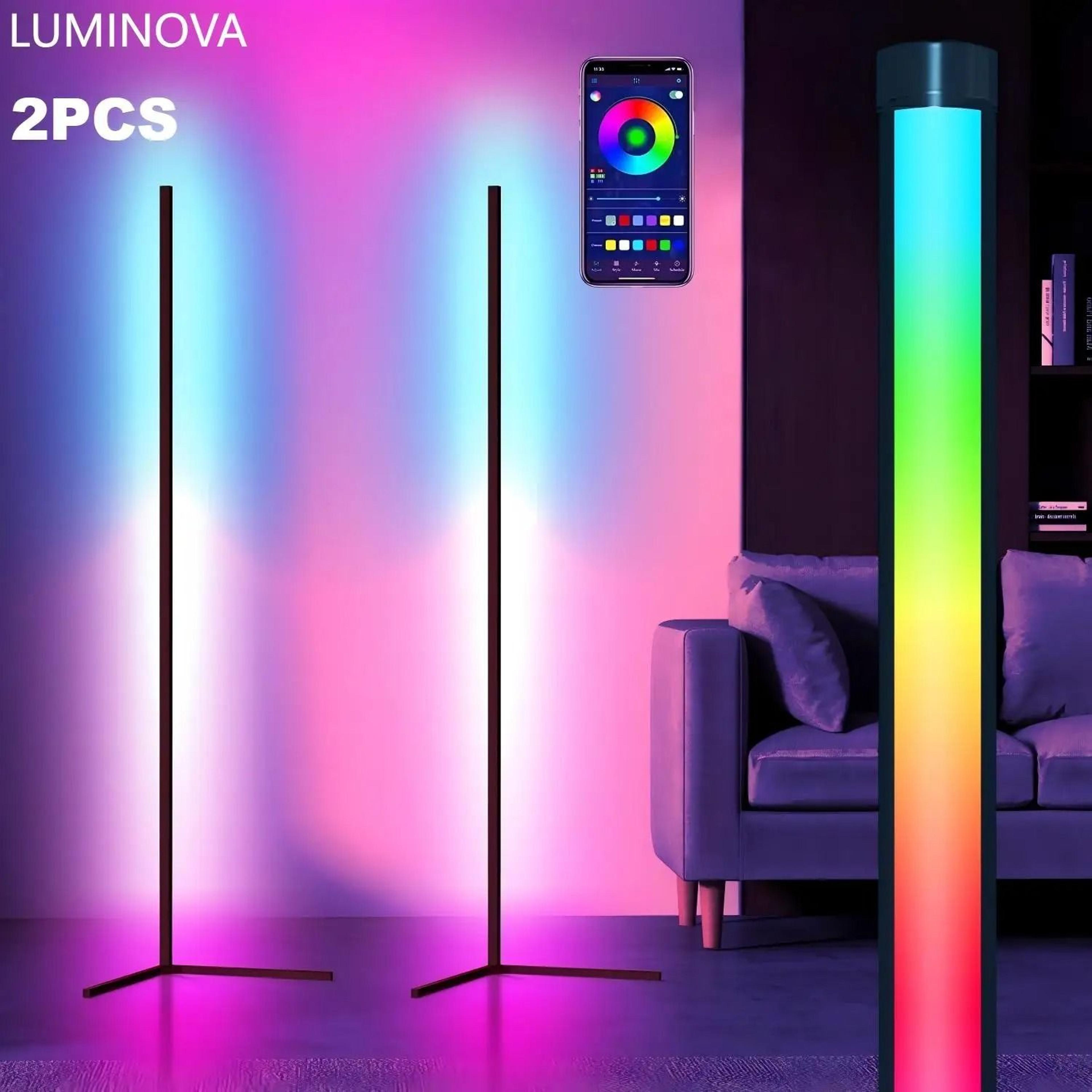lumipair 160cm smart rgbic corner floor lamps