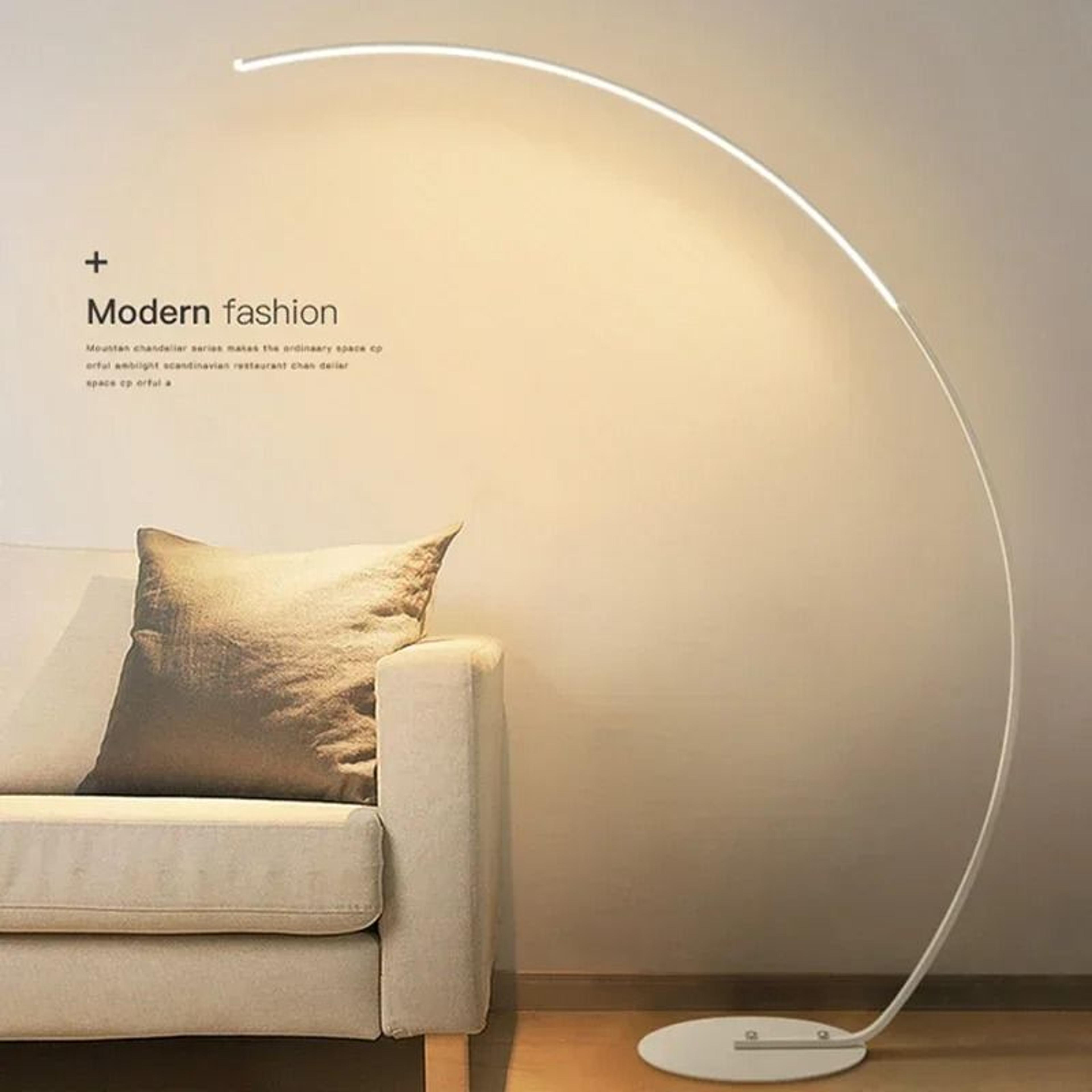 lumiart modern rgb dimmable led floor lamp with remote control design