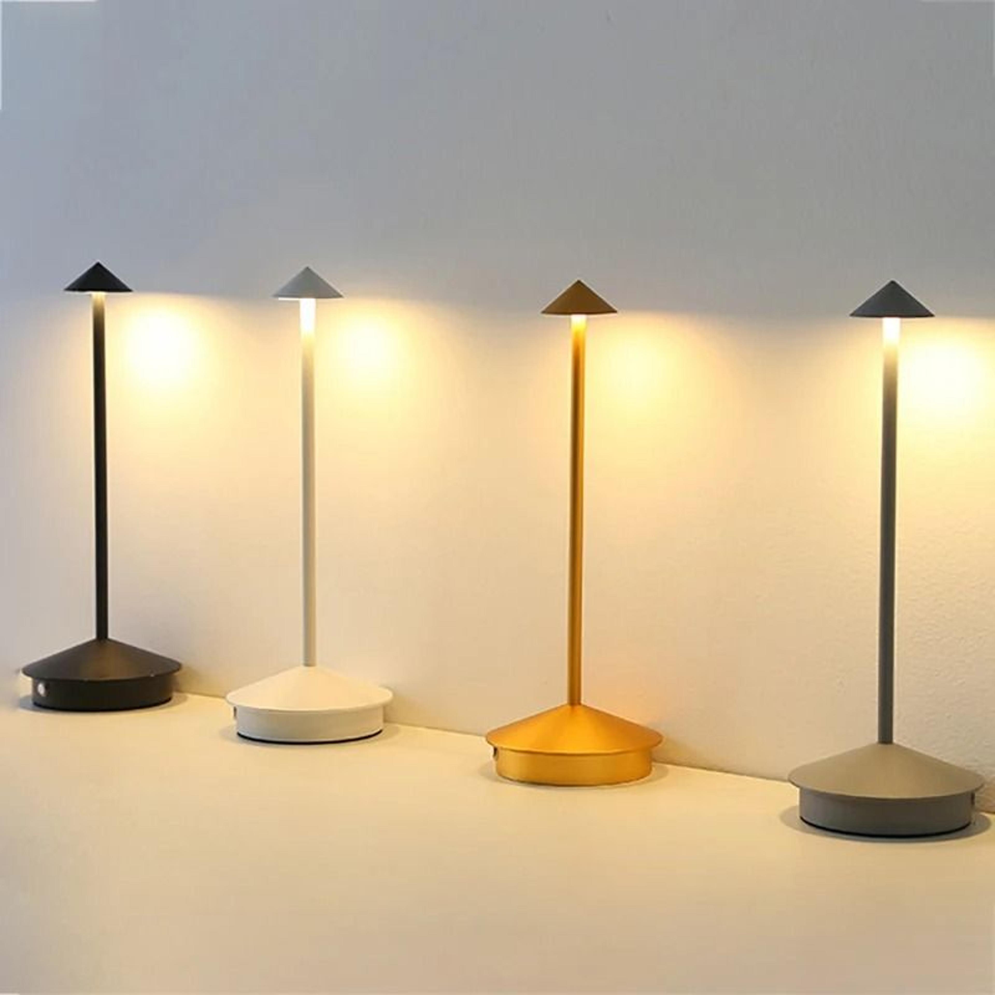 lumiglow rechargeable touch led table lamp with three color stepless dimming