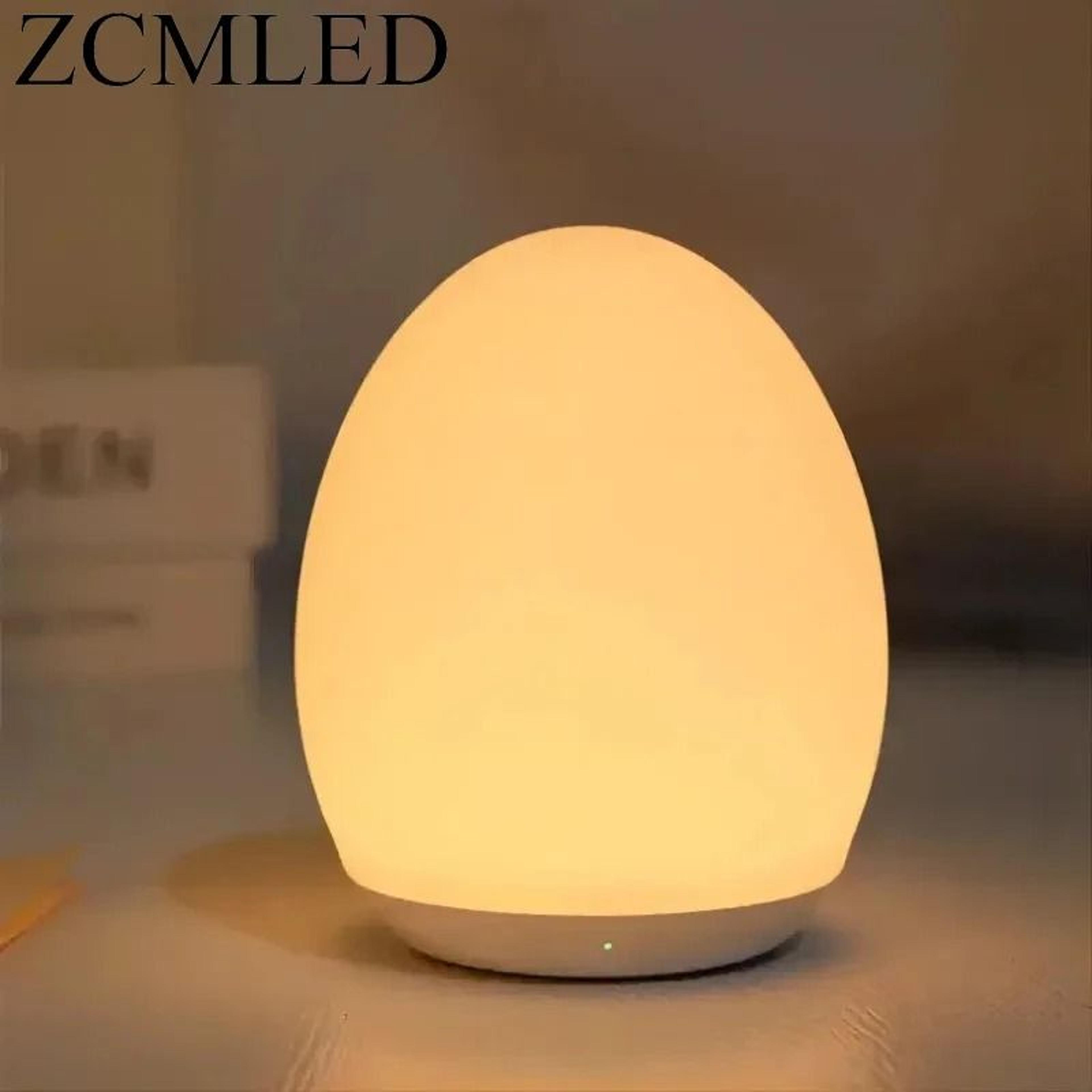 rechargeable rgb touch night light with remote dimmable seven color glow