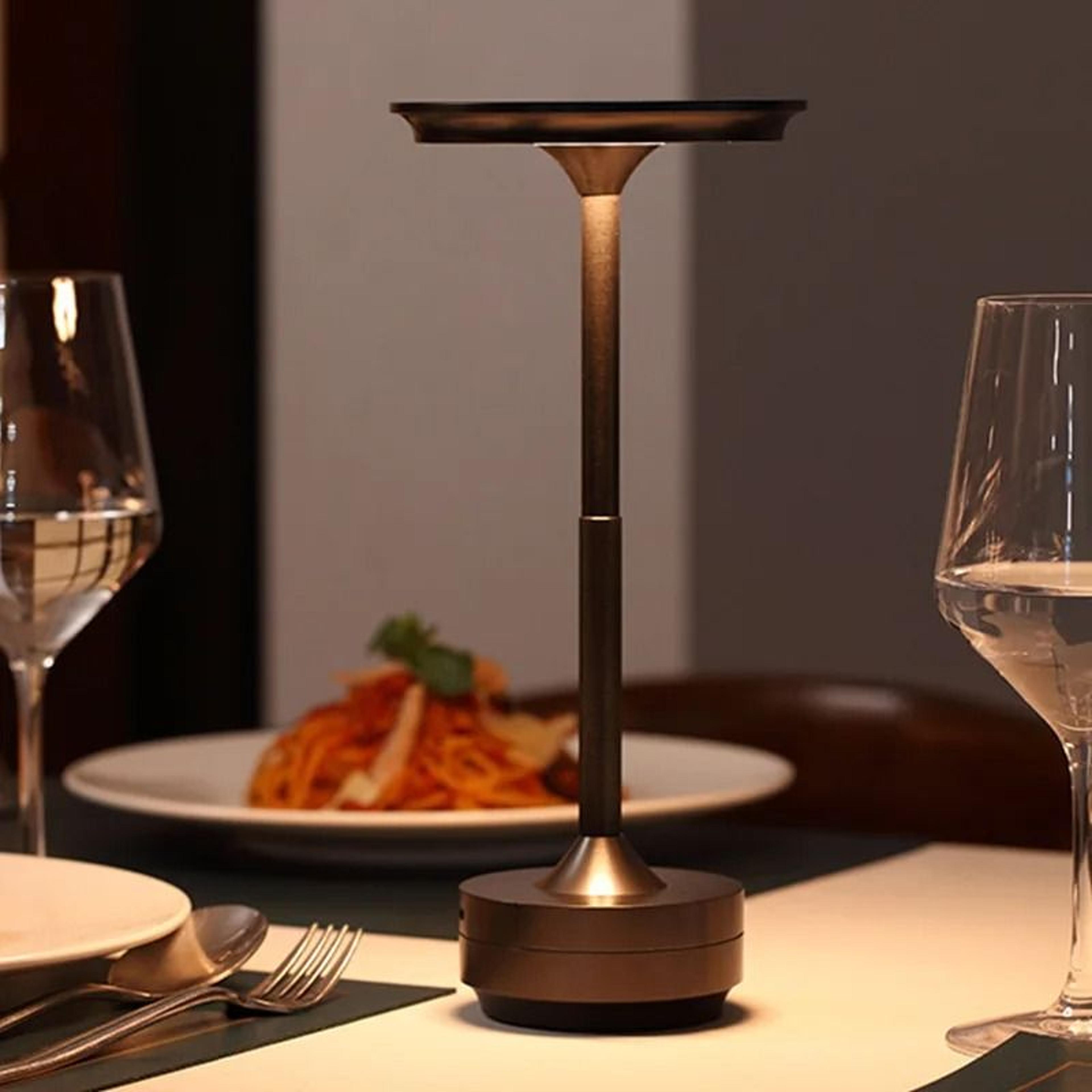 rechargeable retro touch table lamp with cordless usb c ambient lighting