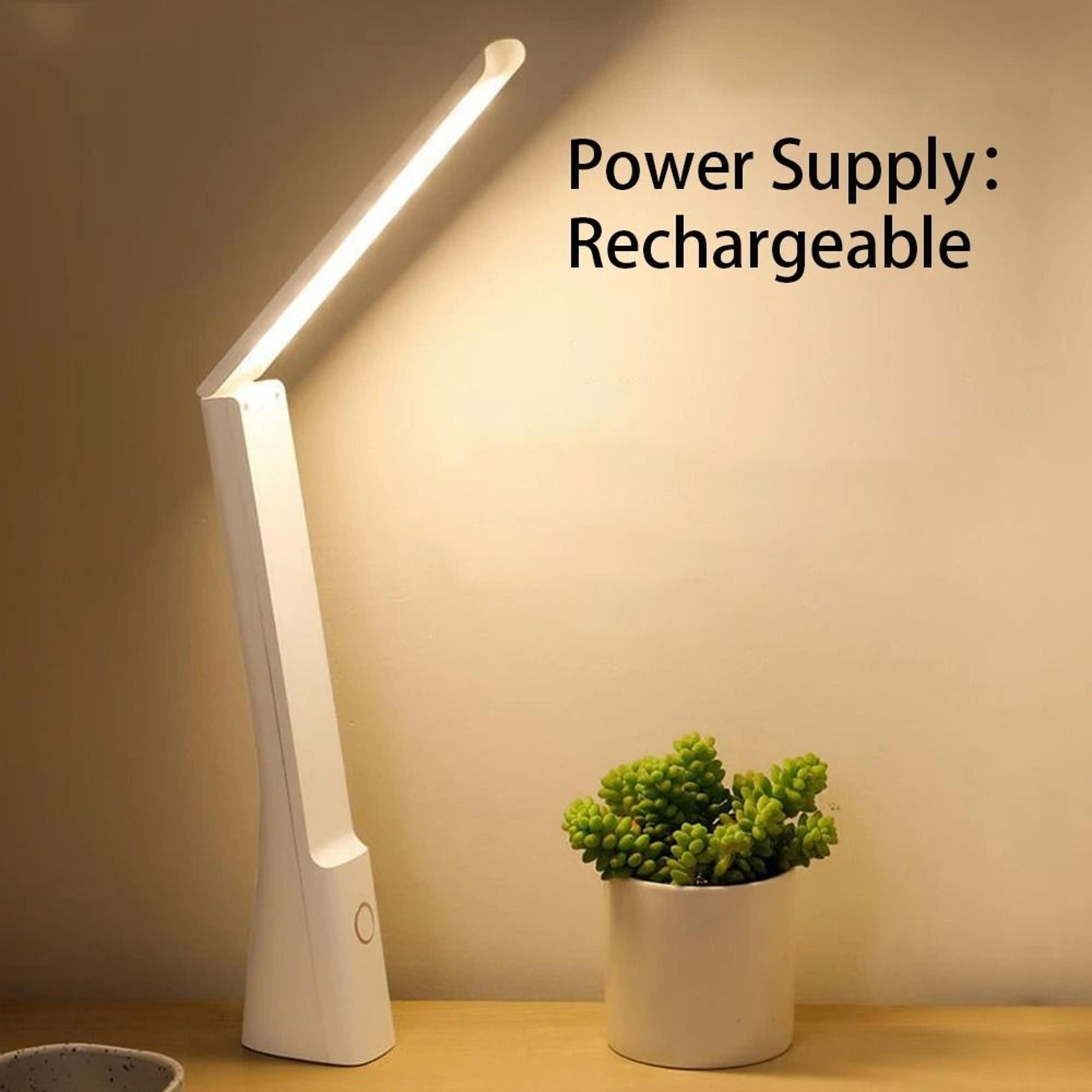rechargeable foldable touch desk lamp for comfortable reading and study lighting