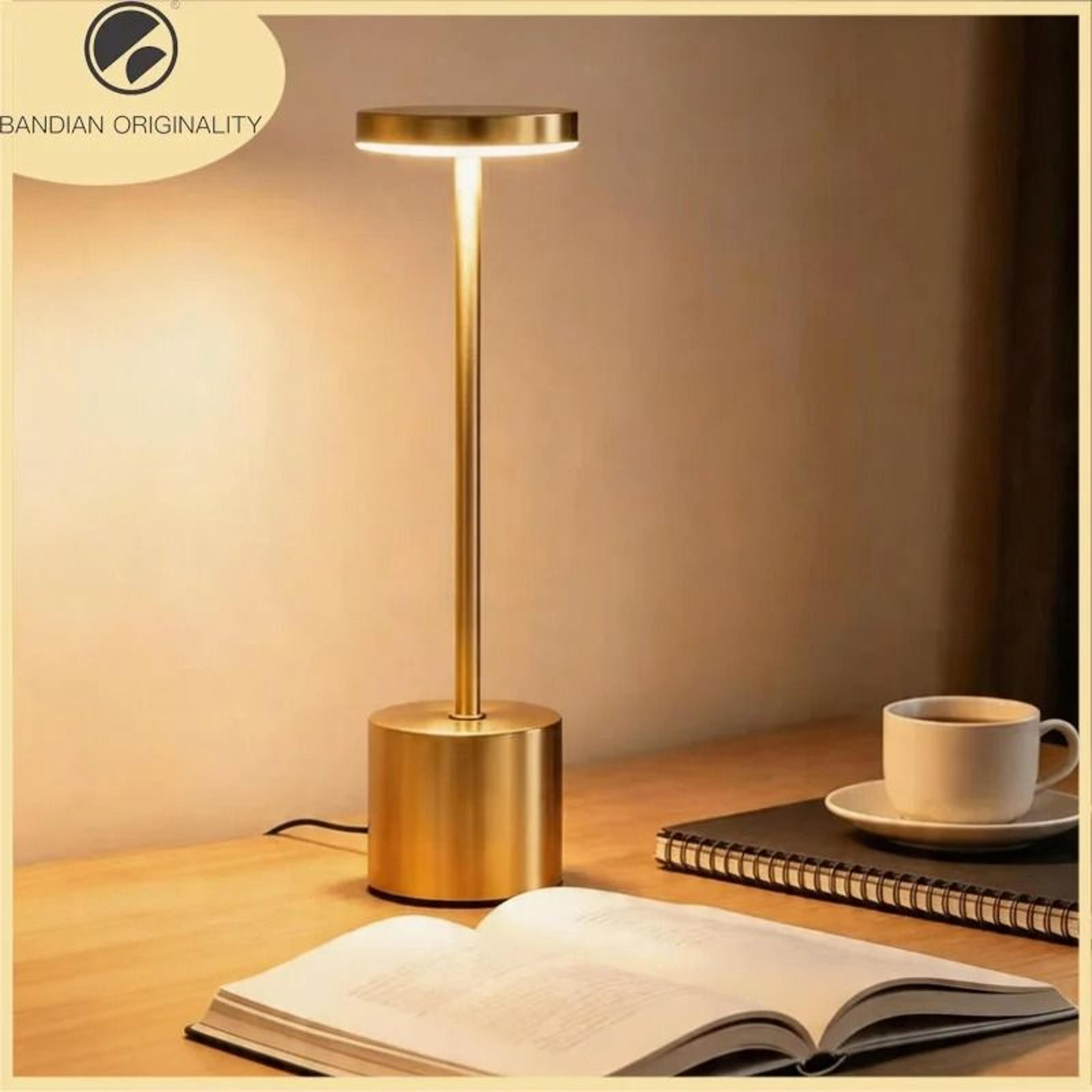rechargeable touch table lamp with warm dimmable light for cozy spaces