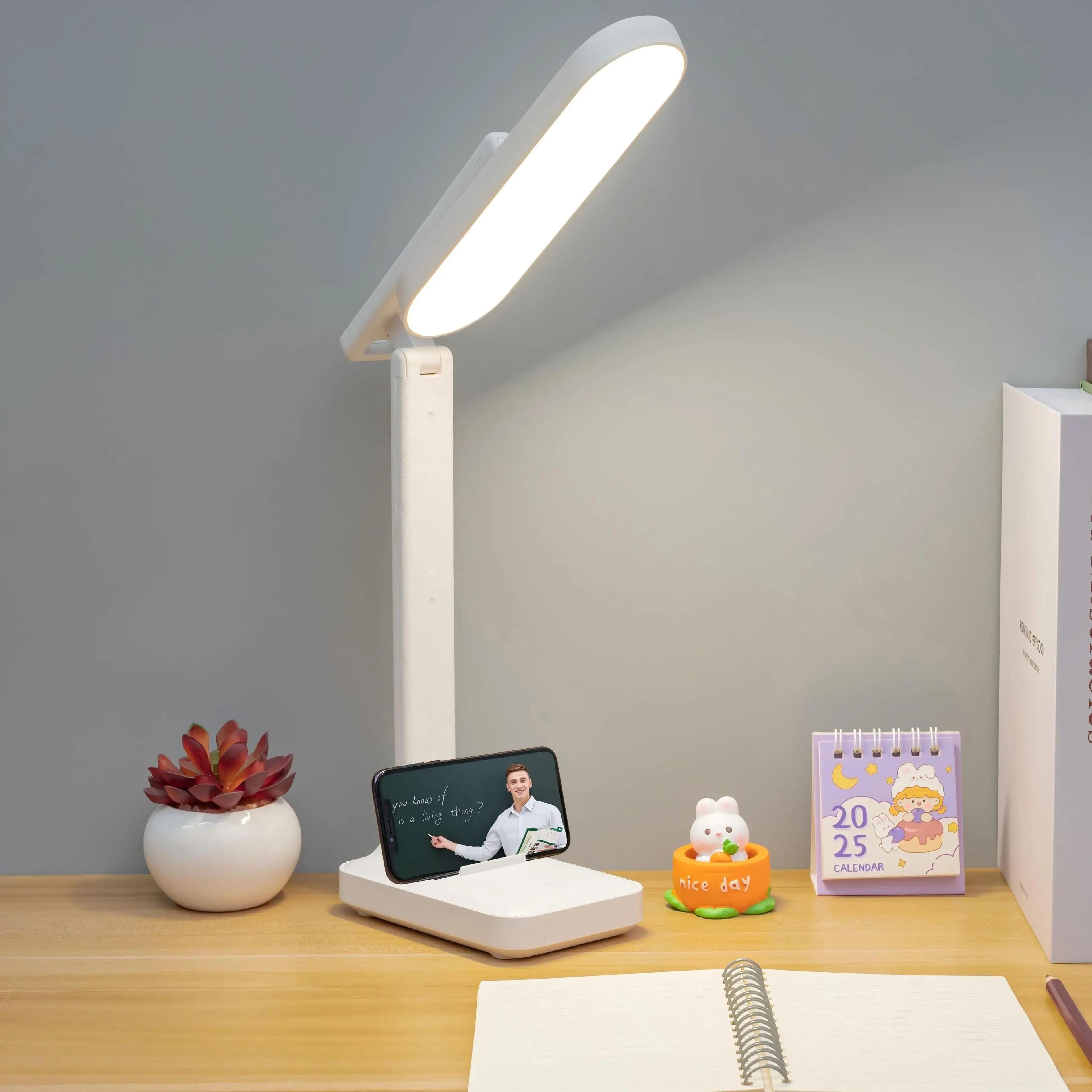 rechargeable foldable led desk lamp for focused study and reading anywhere
