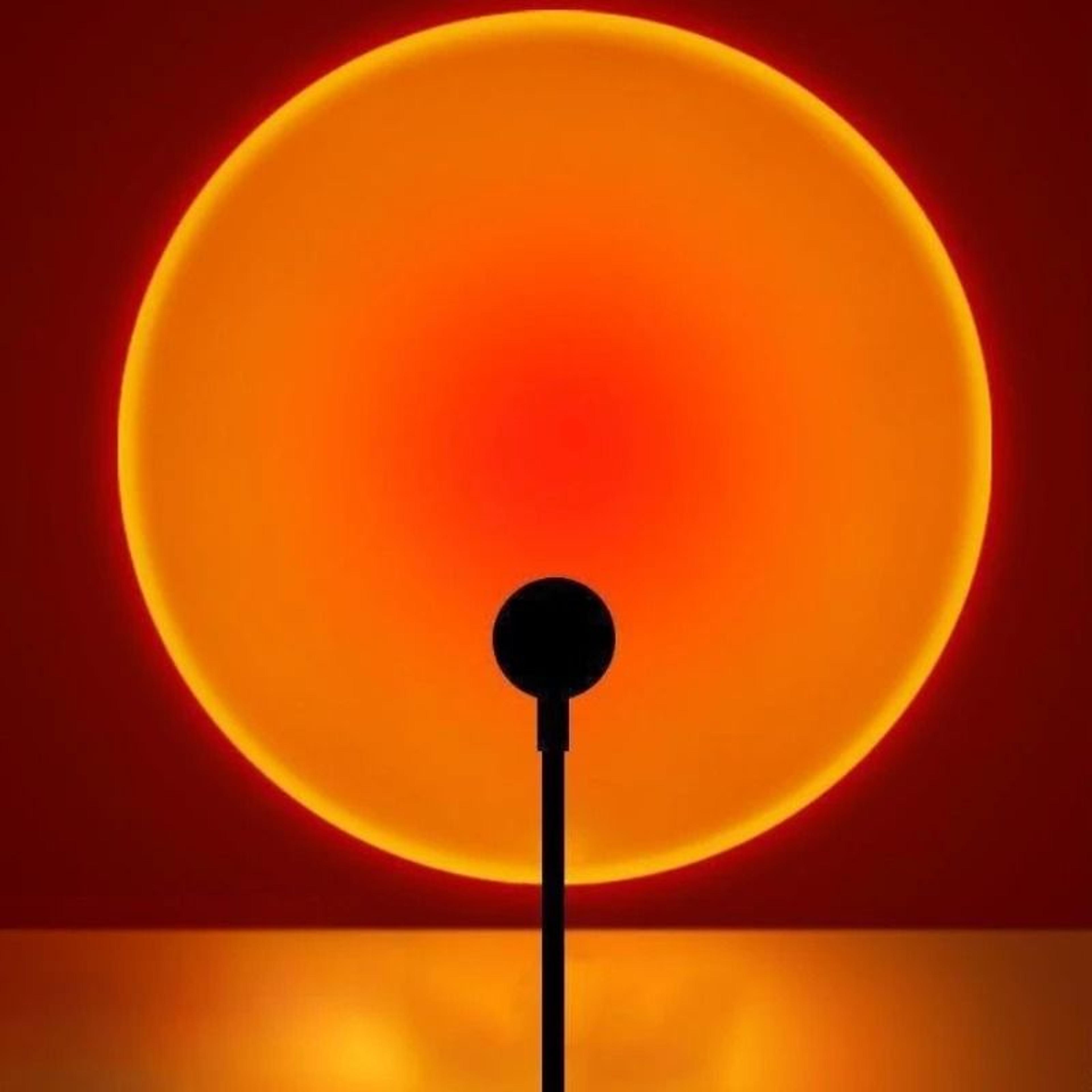 usb sunset projector lamp creates warm romantic glow for cozy rooms