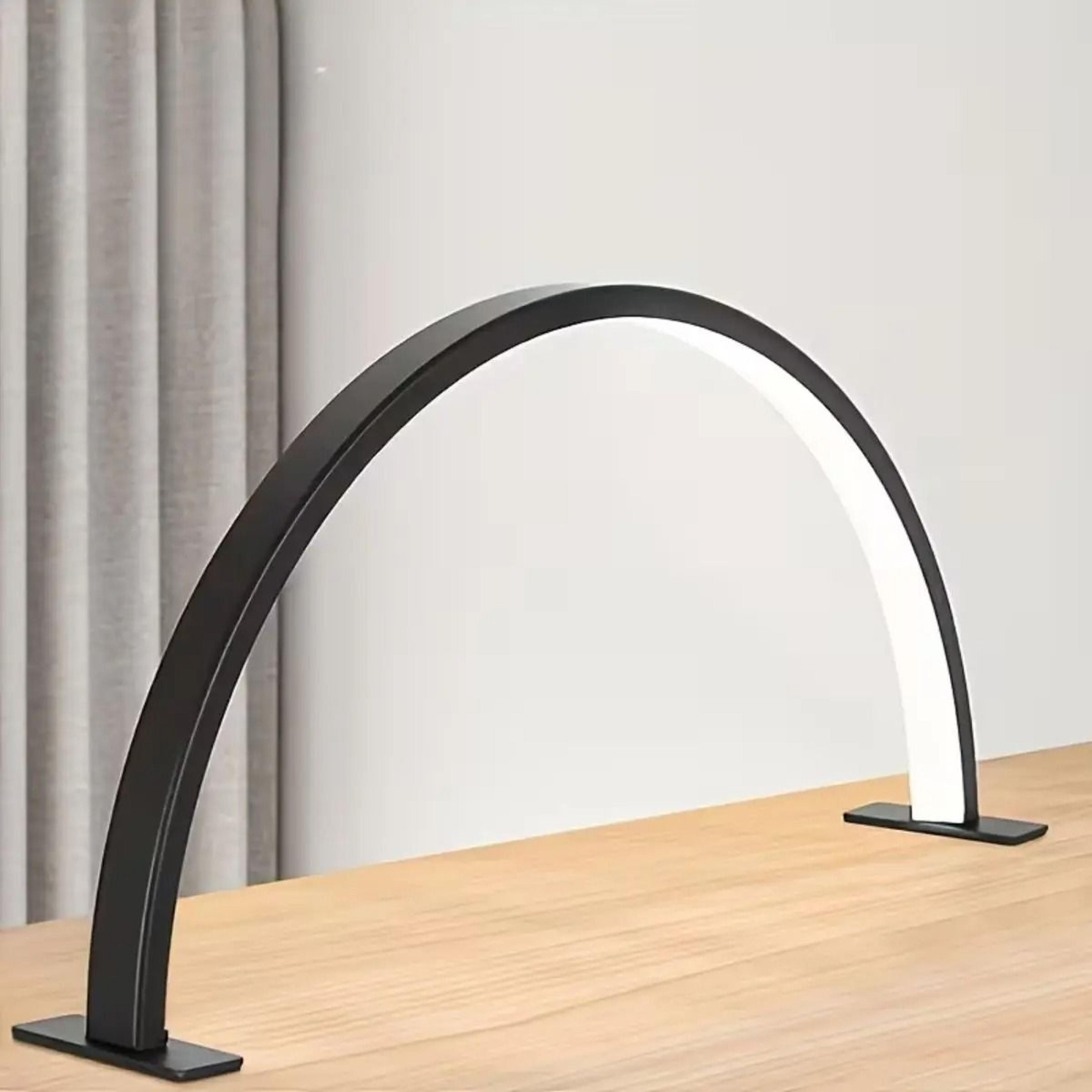 adjustable crescent led beauty lamp for nails lashes and skincare precision