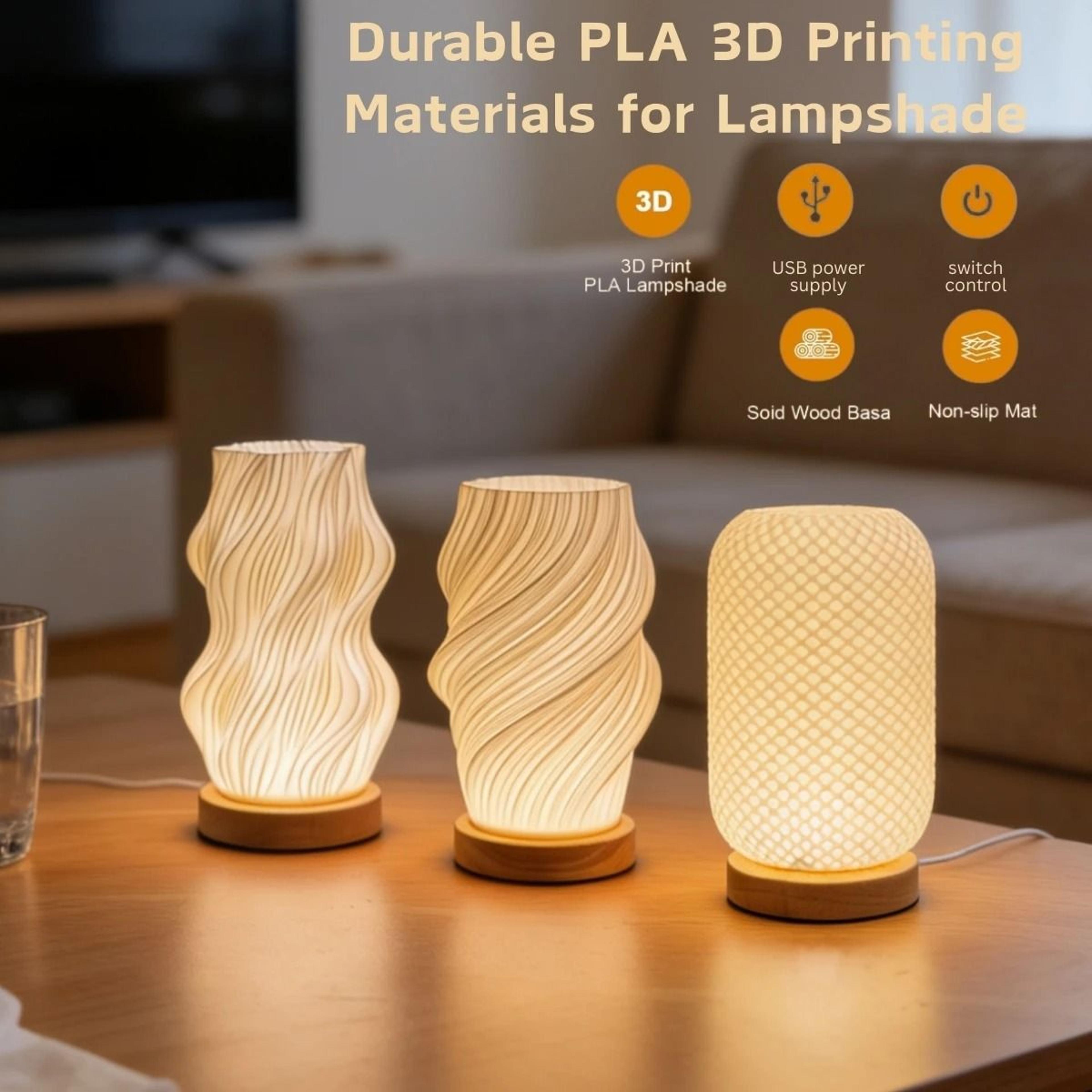 nordic tri color usb table lamp for cozy reading and decor