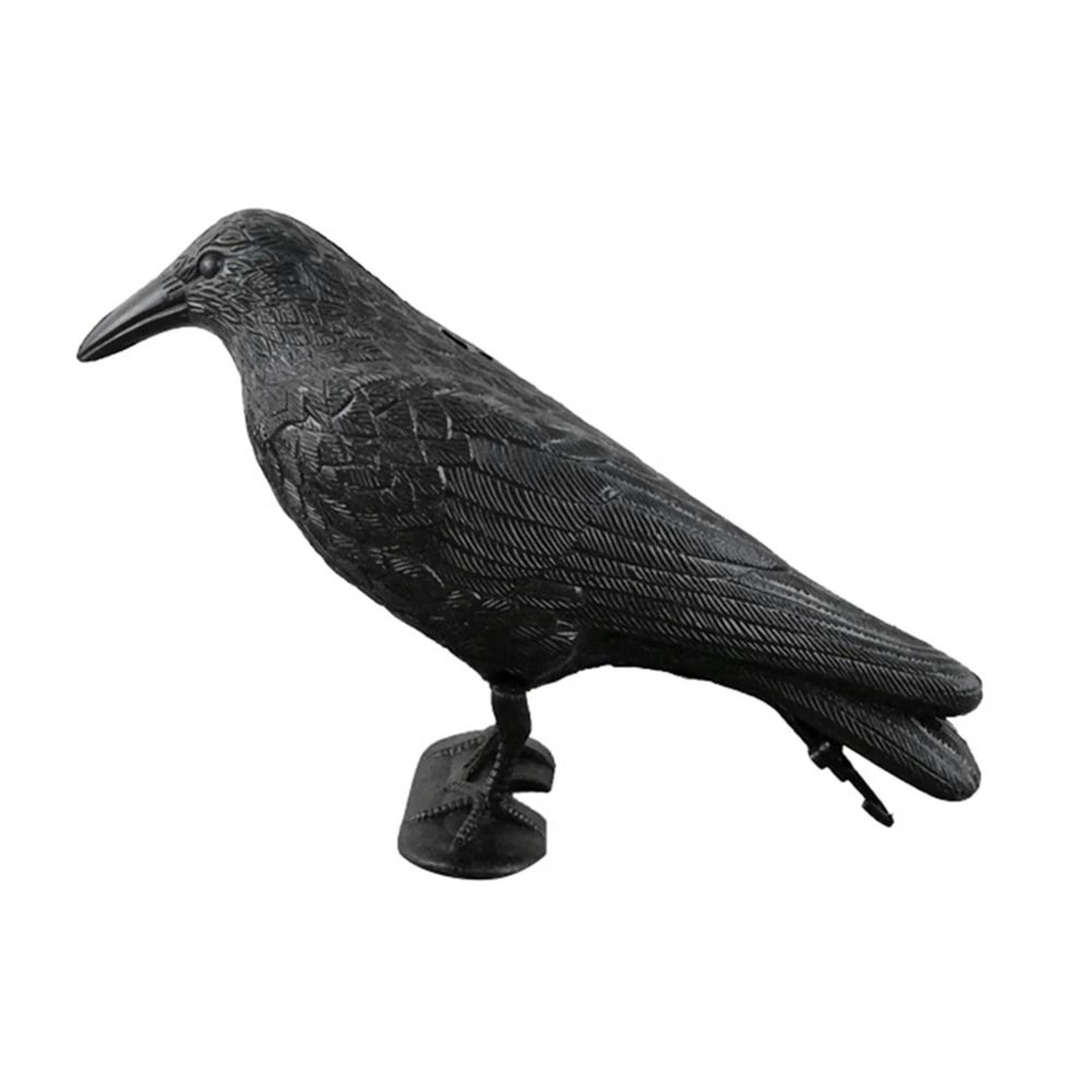 realistic black crow decoy for bird control and halloween party decor
