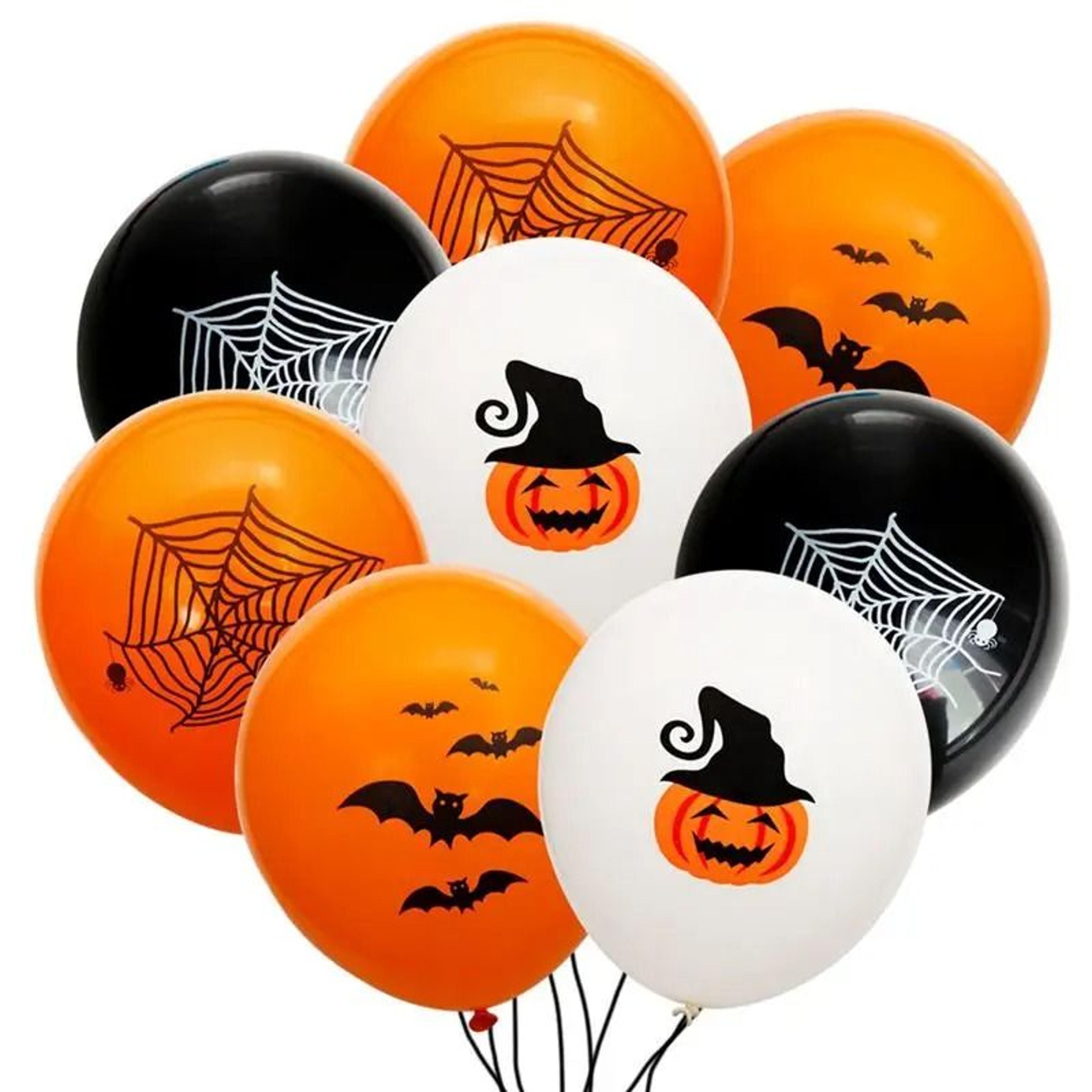 spooky halloween character foil balloon set