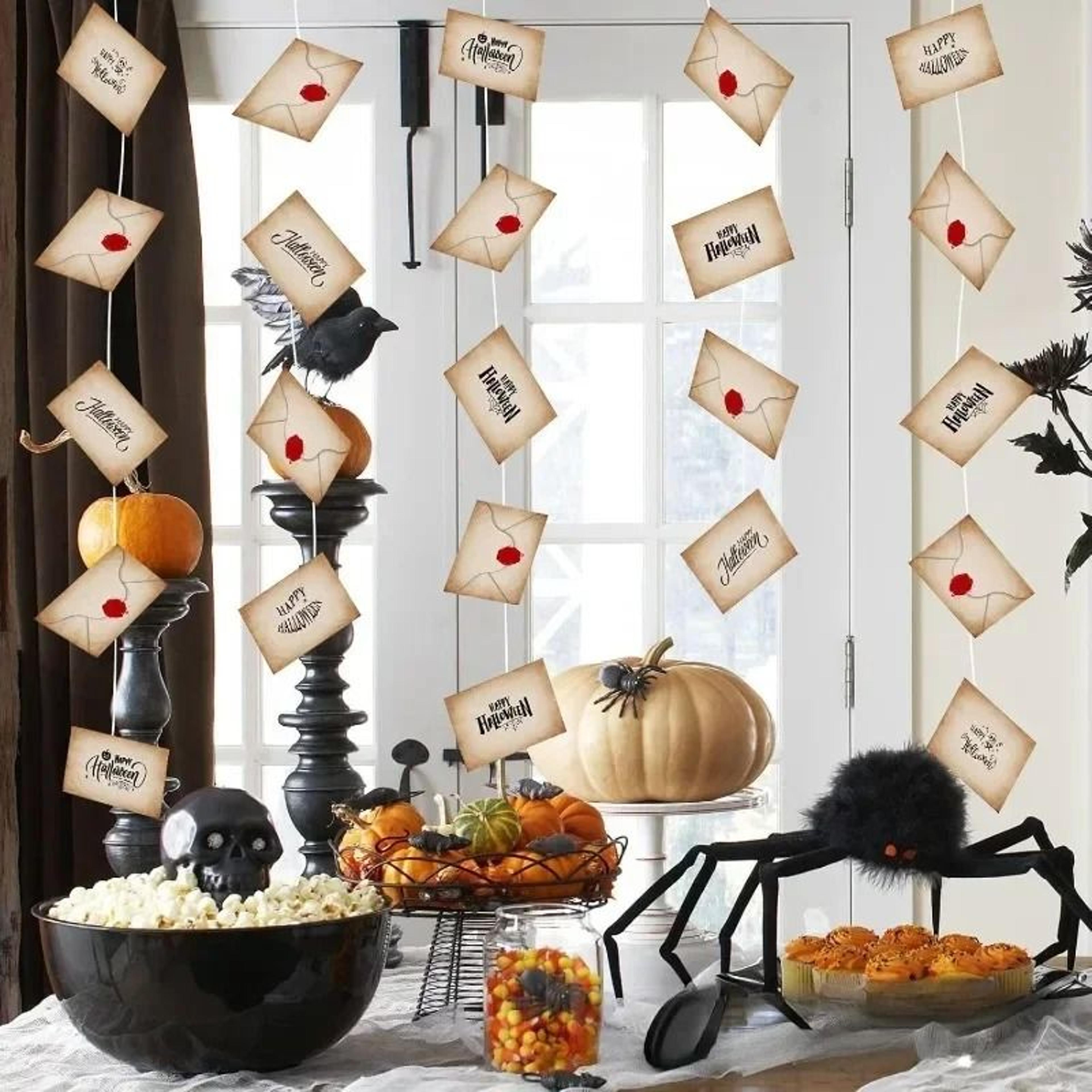 floating wizard letter garland party decoration