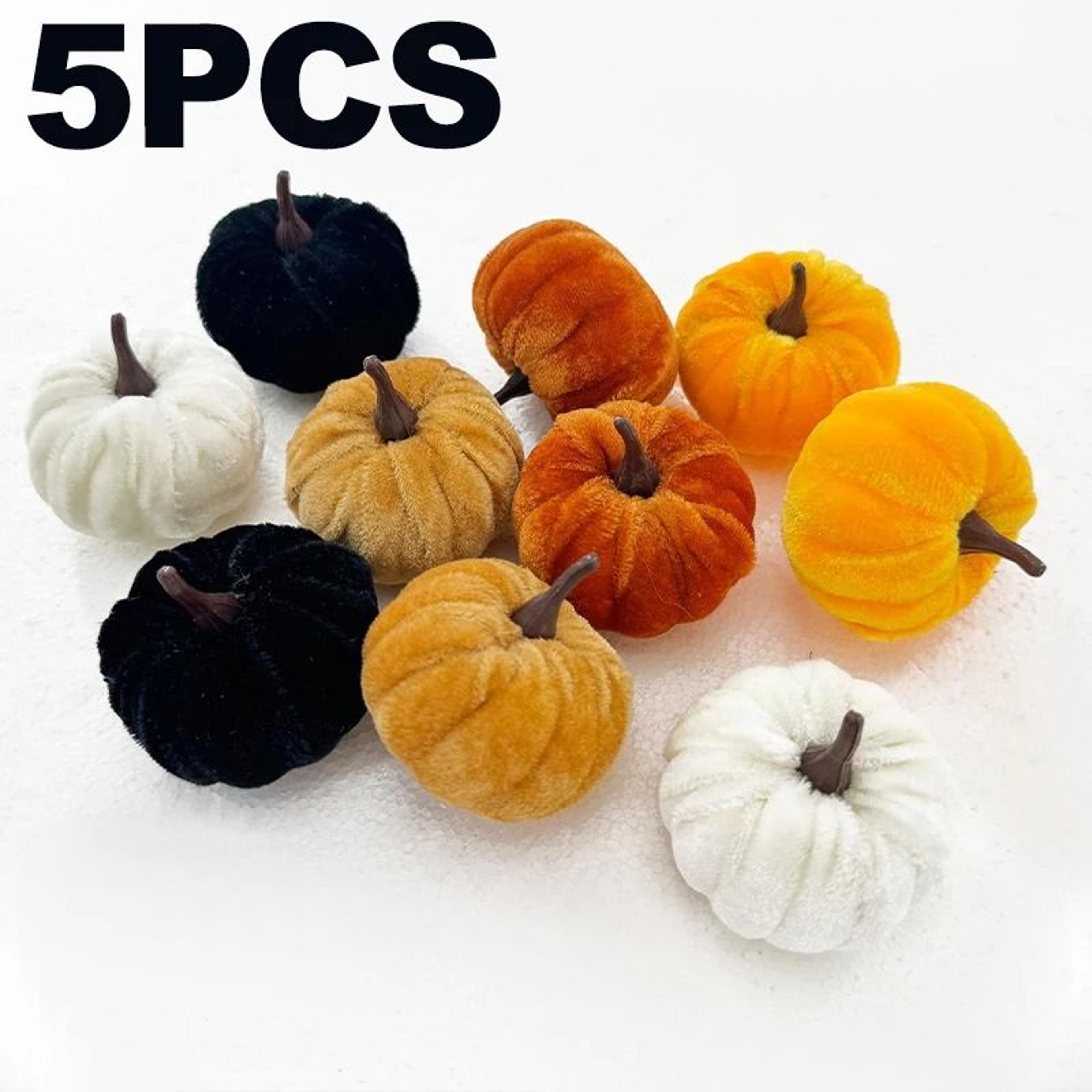 mini foam pumpkin halloween table decor set