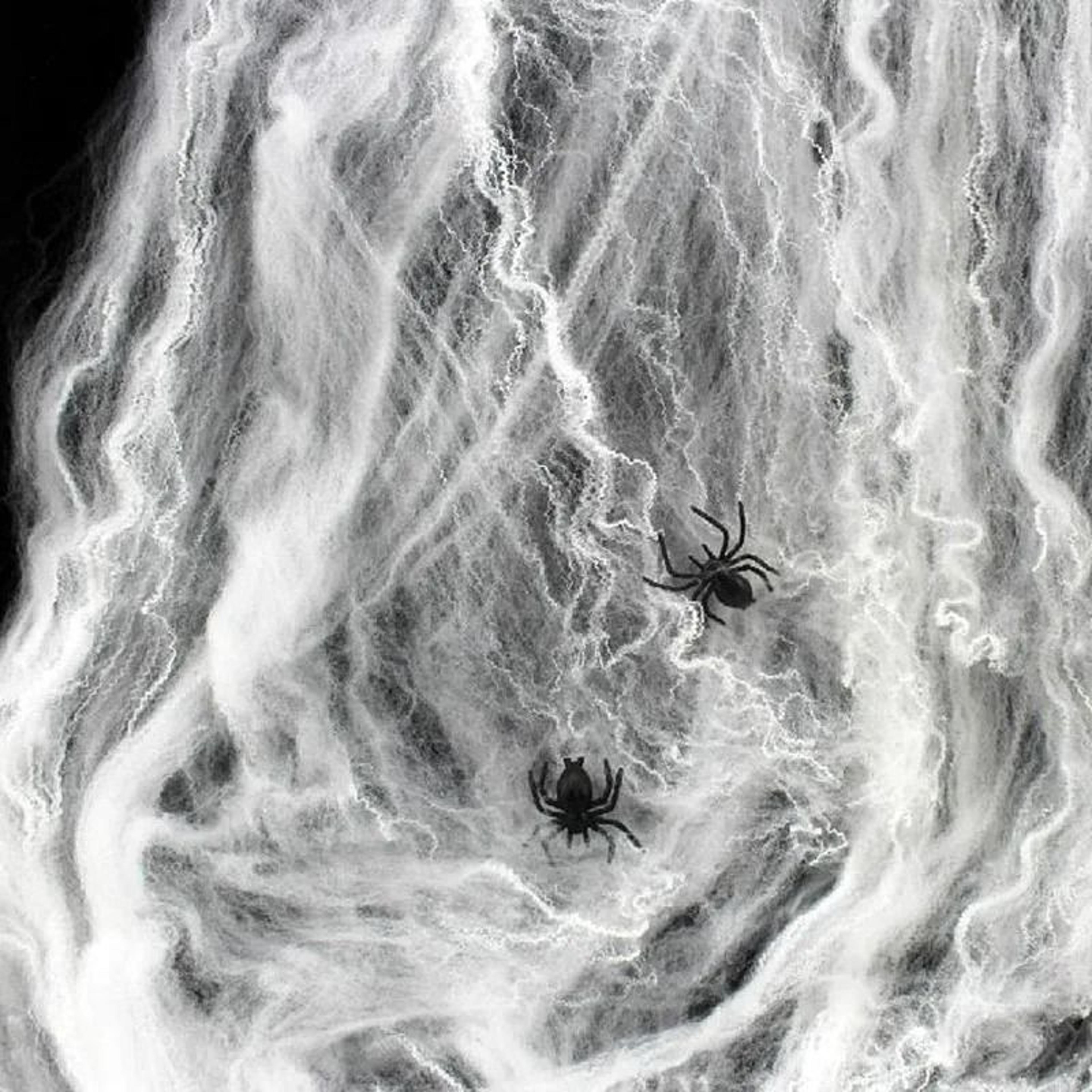 realistic white cobweb halloween party decoration