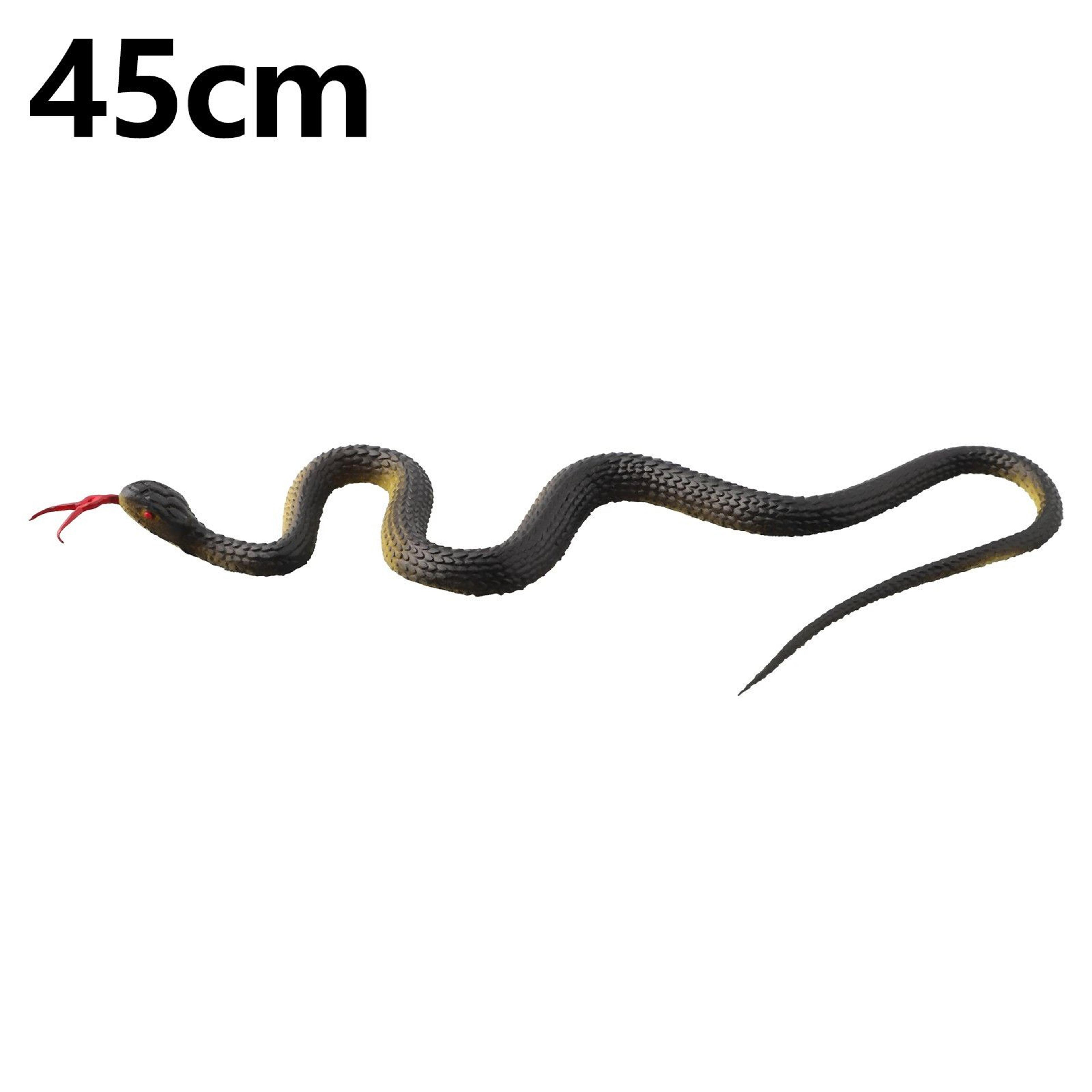 realistic rubber snake prank and garden decoy