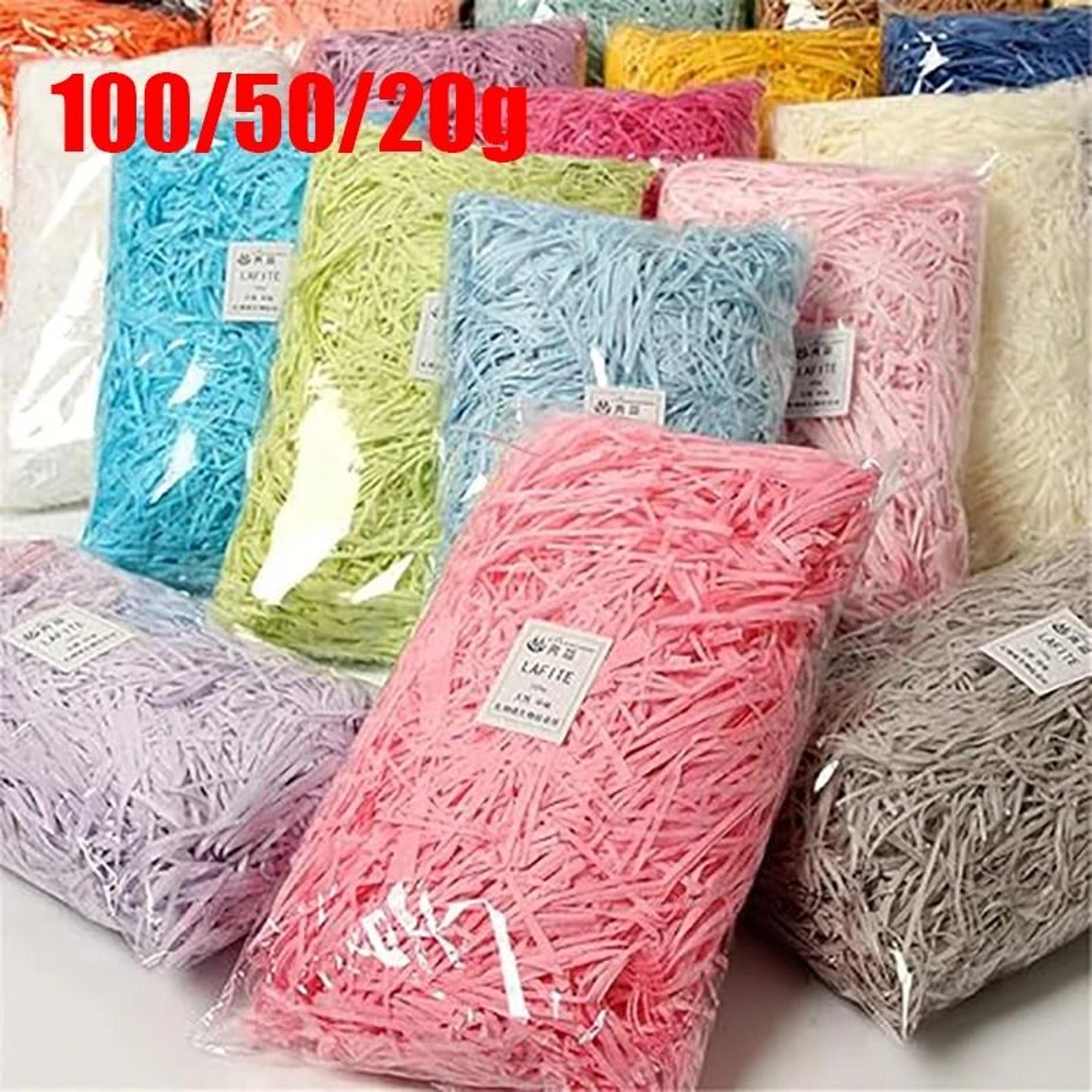 multicolored crinkle paper shreds for gift boxes baskets parties and creative packaging projects