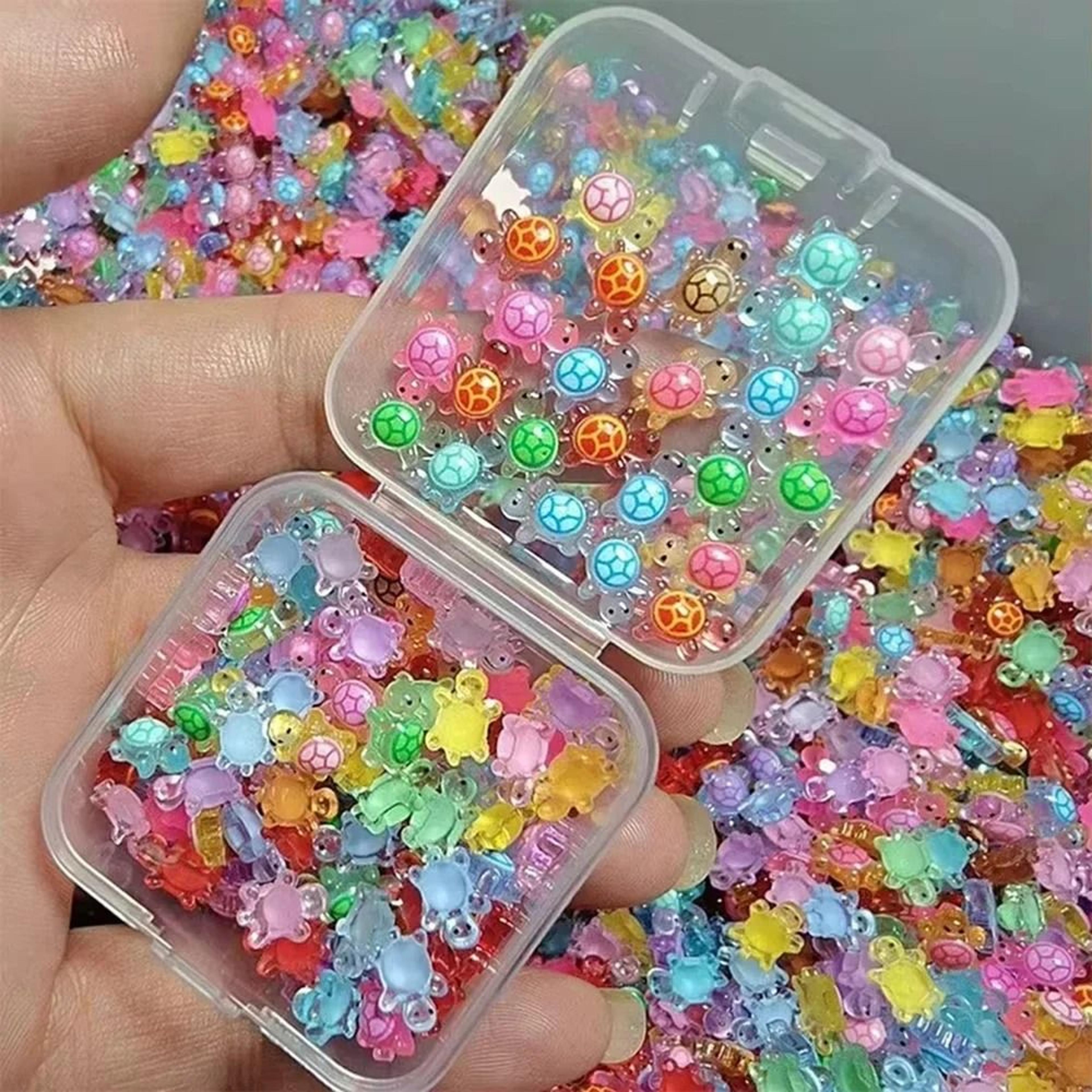 glow in the dark mini resin turtle figurines for fairy gardens and crafts